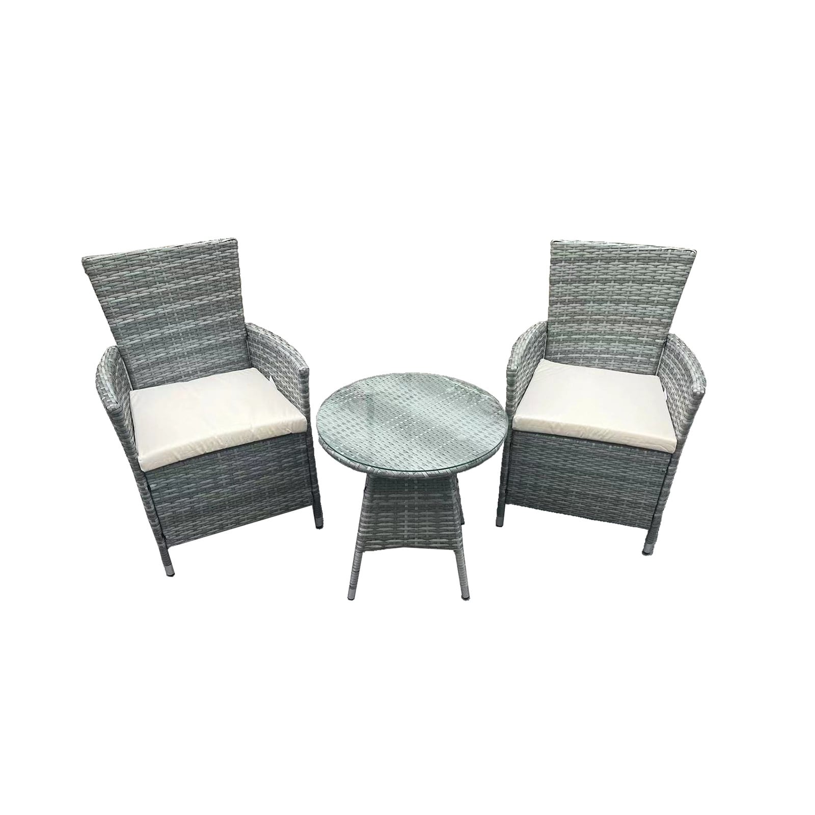 HTI-Living Outdoor M&ouml;bel mit Sitzkissen und Glasplatte 