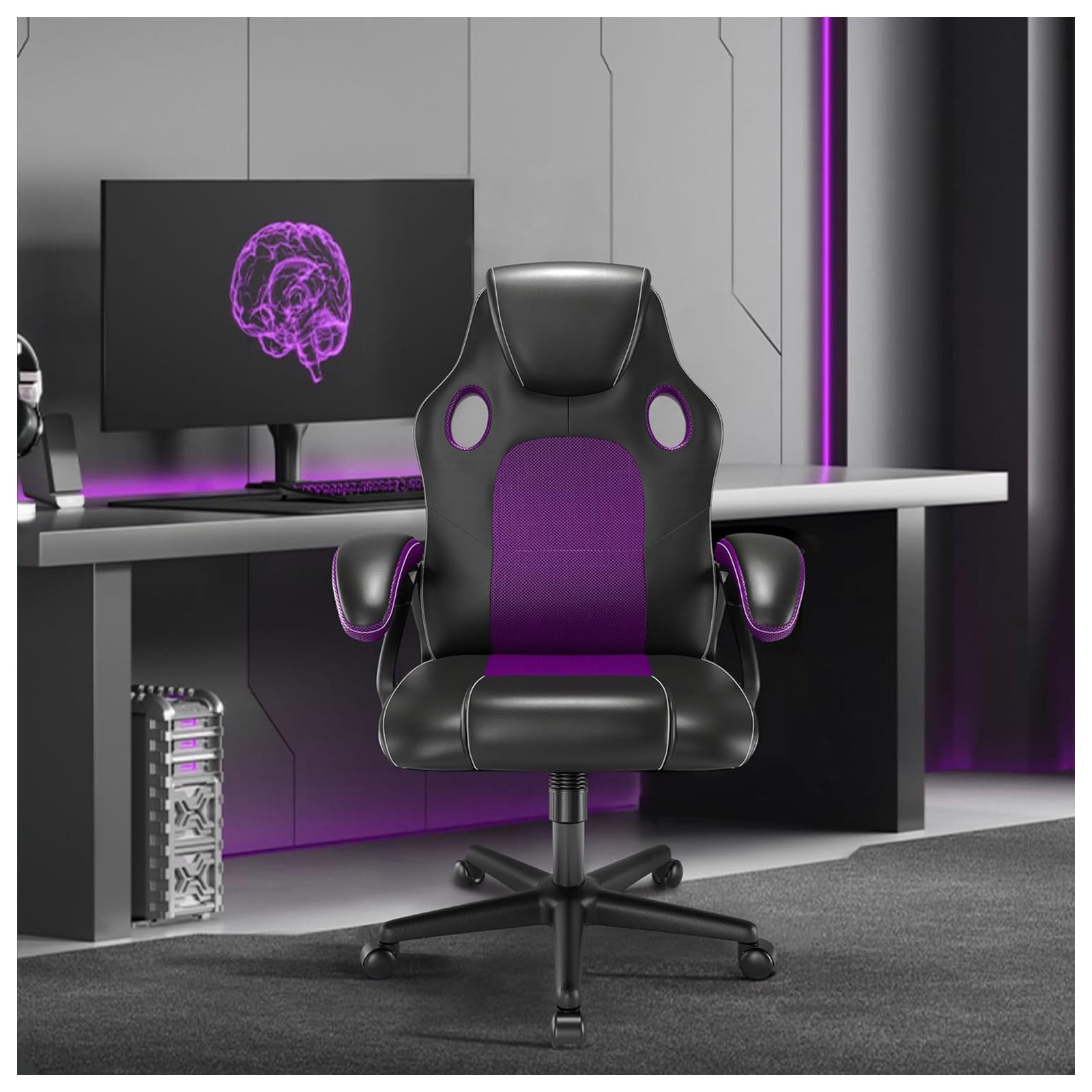 HTI-Living B&uuml;rostuhl Eco Daytona Lila 