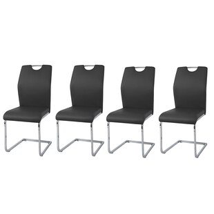 HTI-Line Schwingstuhl 4er-Set Nelly Schwarz 