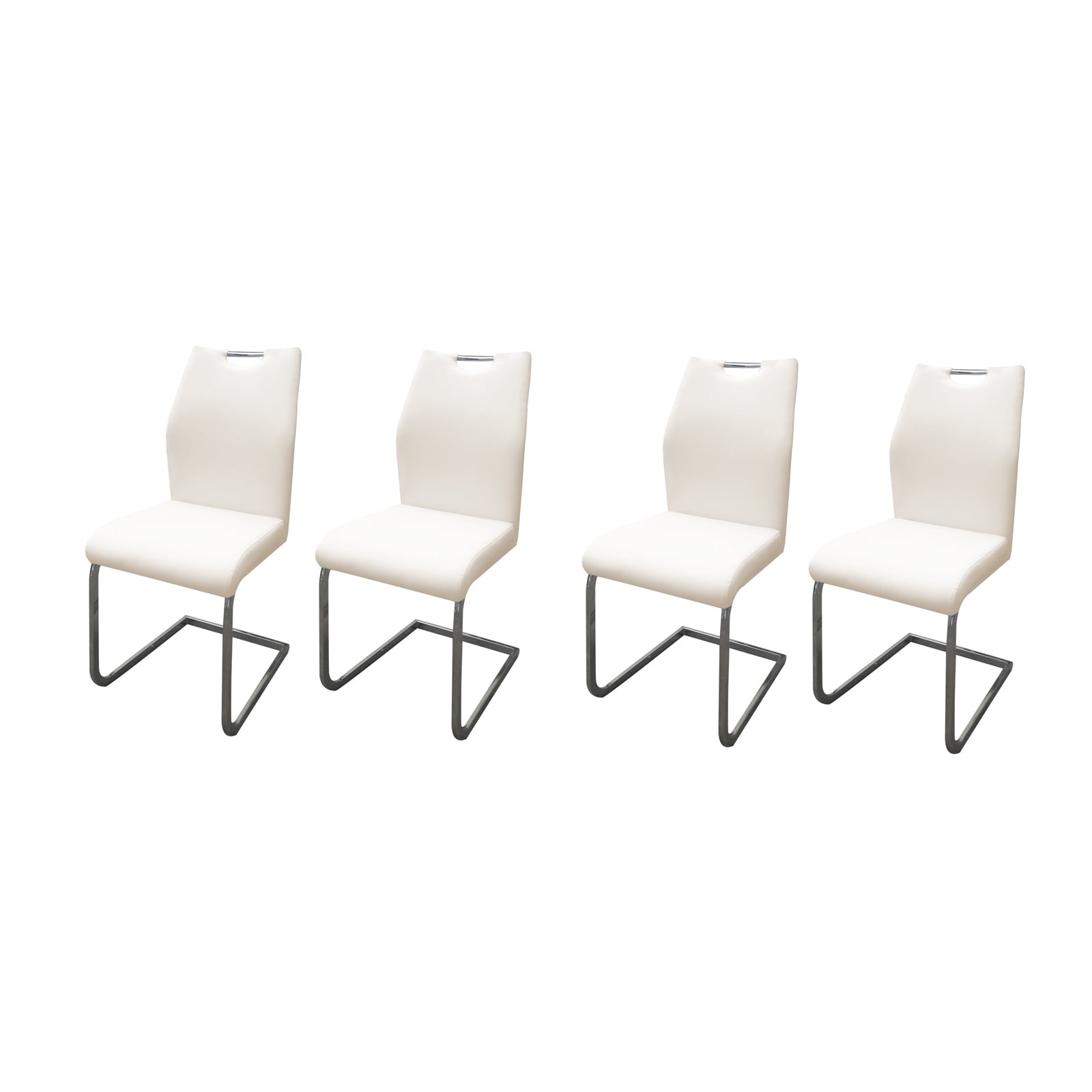 HTI-Line Schwingstuhl 4er-Set Nelly Cremewei&szlig; 