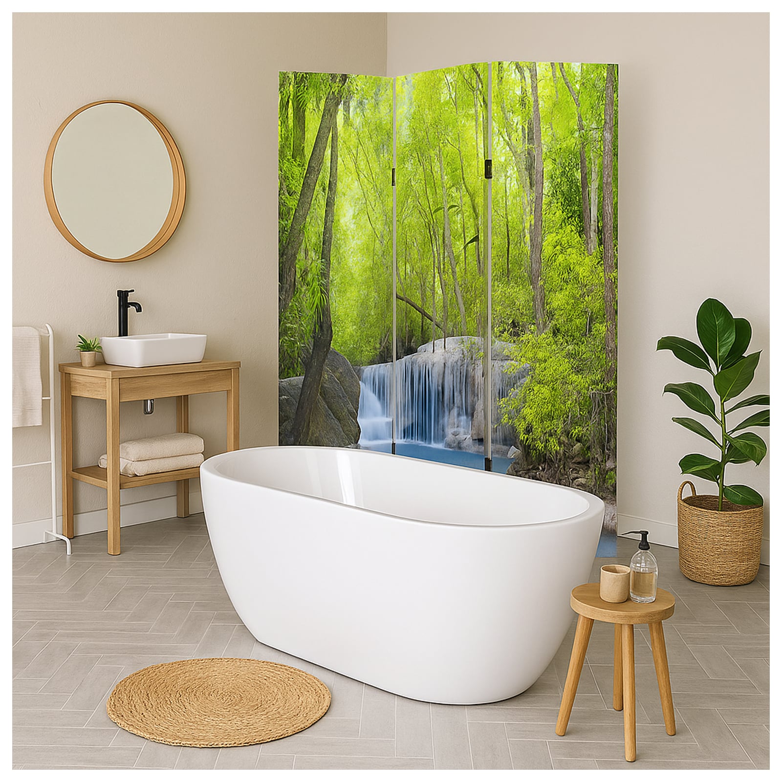 HTI-Line Paravent Wasserfall 