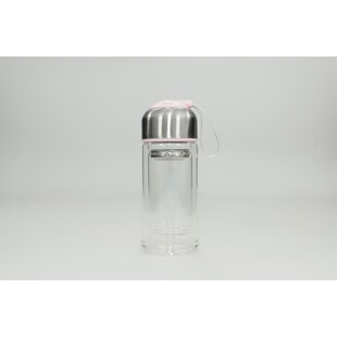 HTI-Line Trinkflasche Glas mit Einsatz 