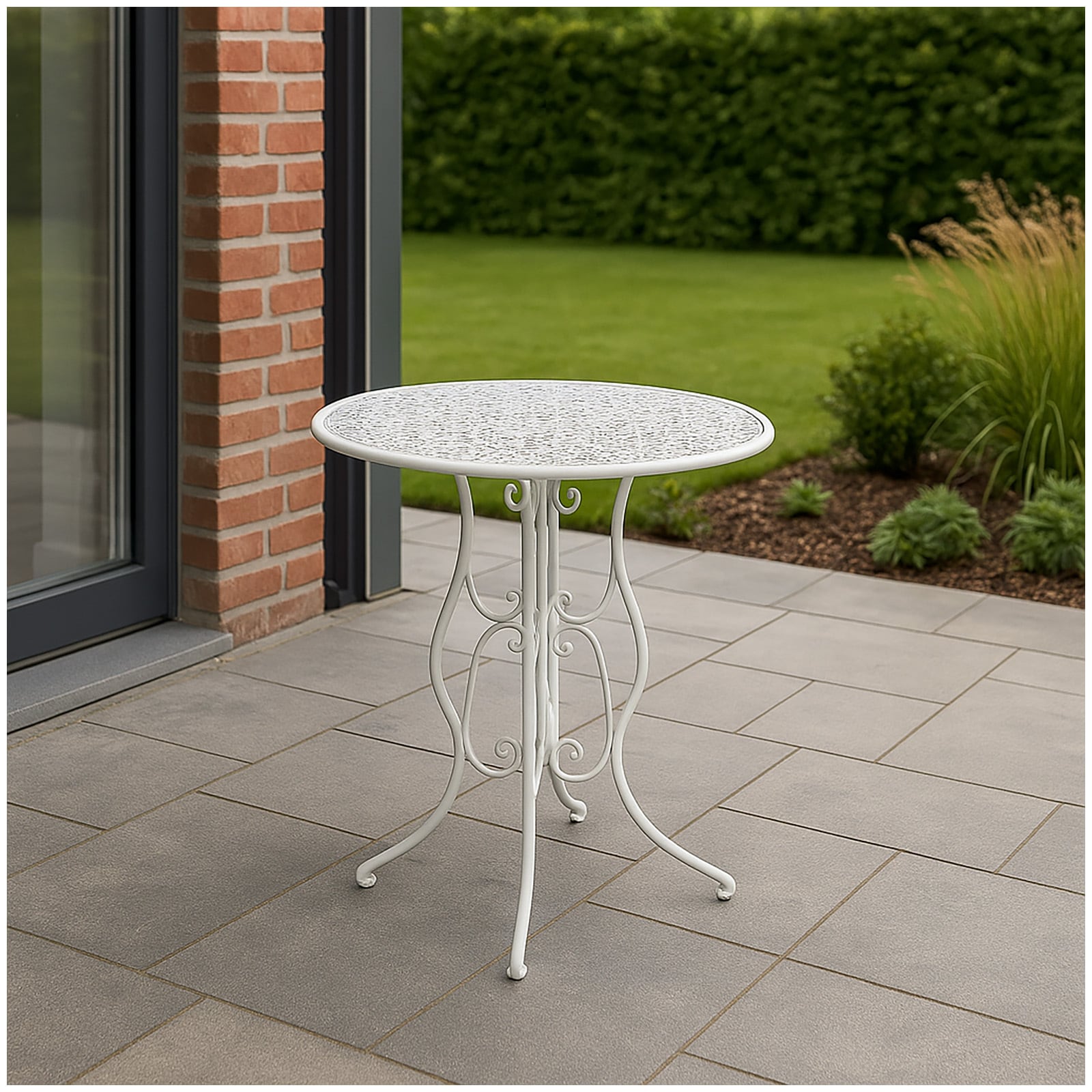 HTI-Line Gartentisch Lani Wei&szlig; 