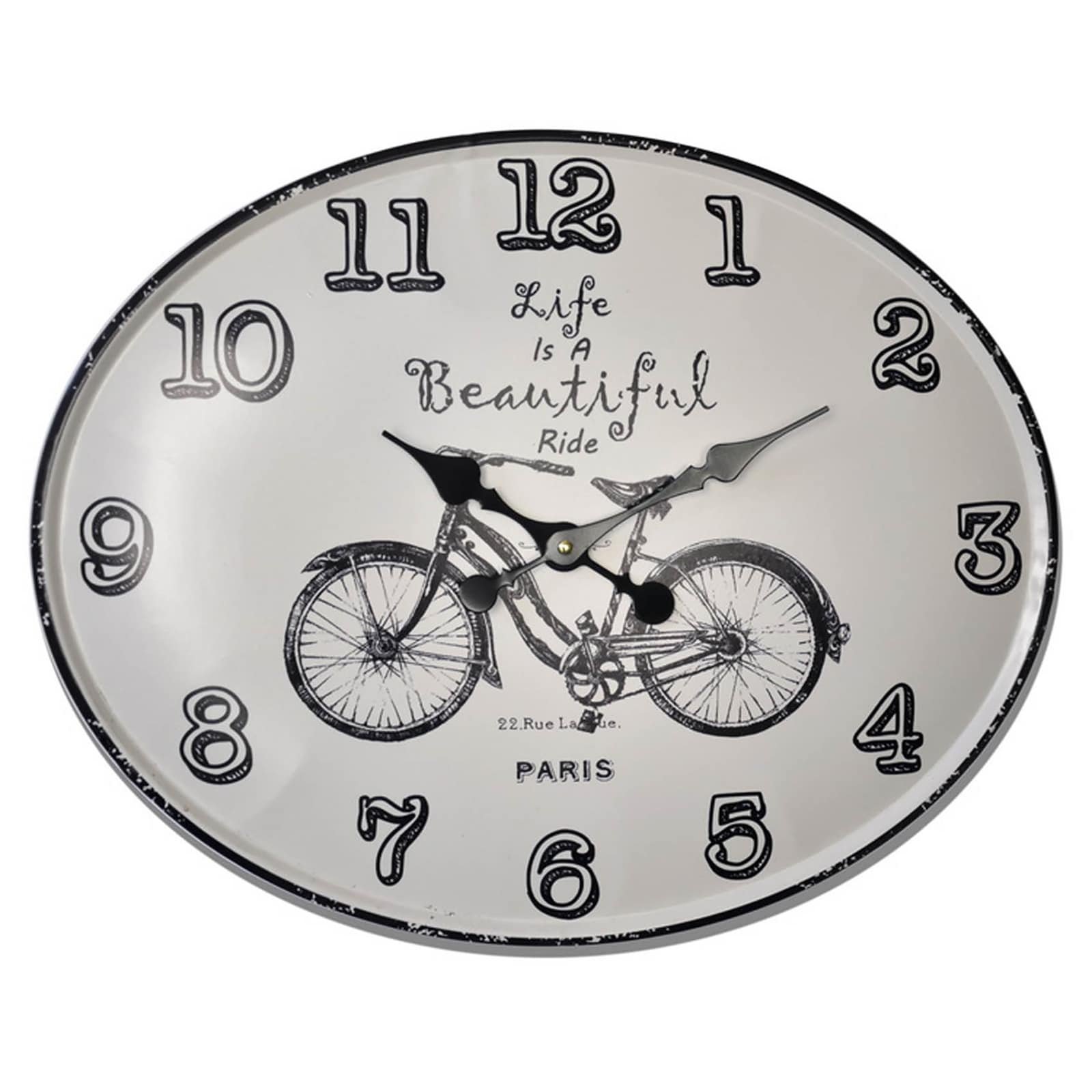 HTI-Line Wanduhr Fahrrad 