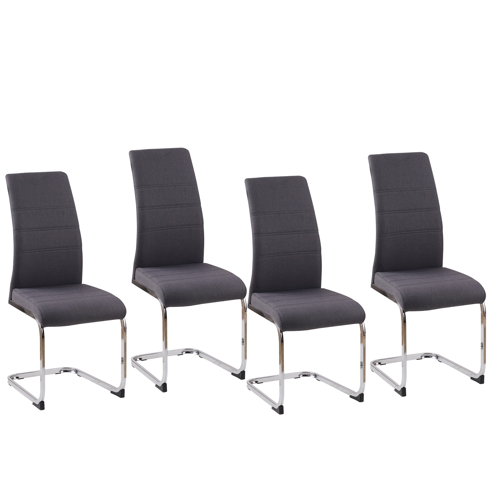 HTI-Line Schwingstuhl SallyC Grau 4er 