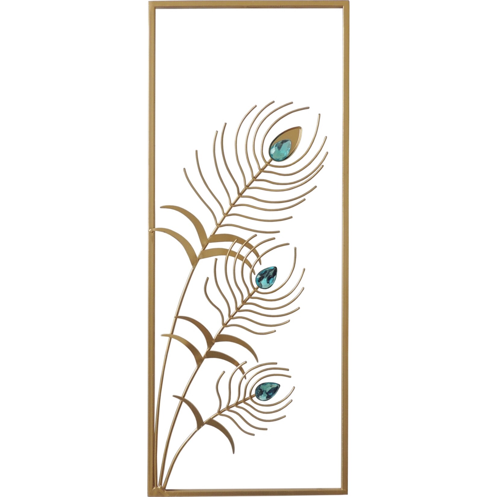 NTK-Collection Wanddeko Silhouette Pfauenfeder 