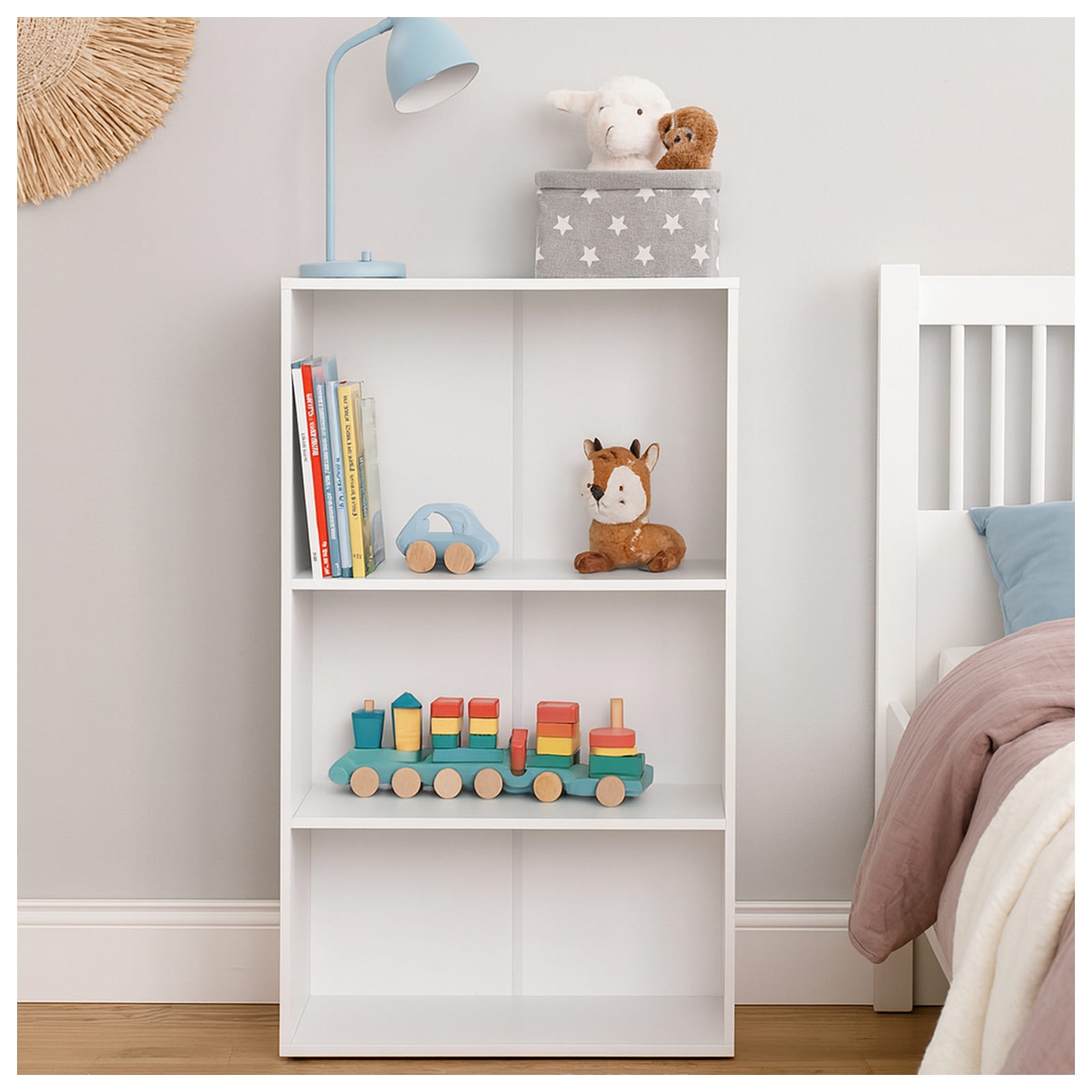 HTI-Line Regal Nina mit 3 Regalf&auml;chern 