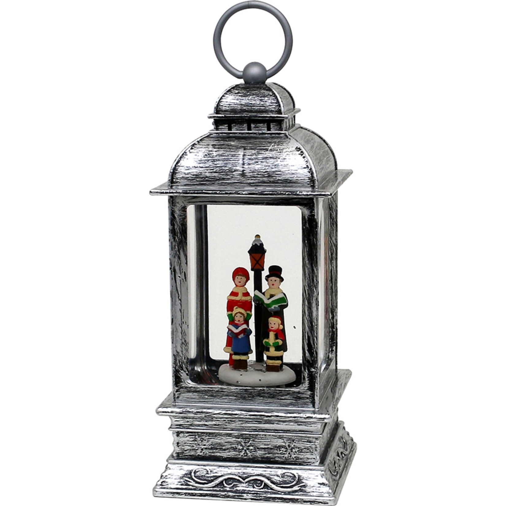 SIGRO Laterne, Licht und Glitter singende Familie 