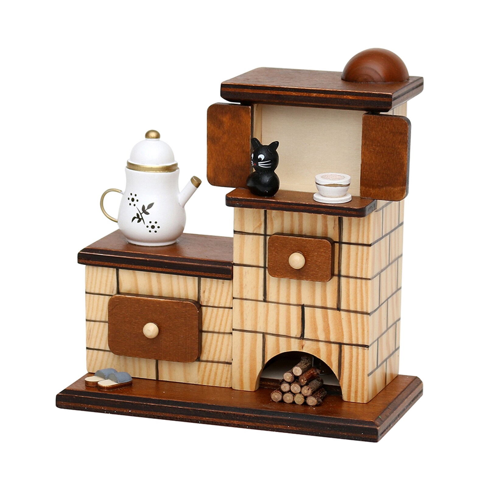 SIGRO Holz R&auml;ucherofen, sortiert Naturfarben 