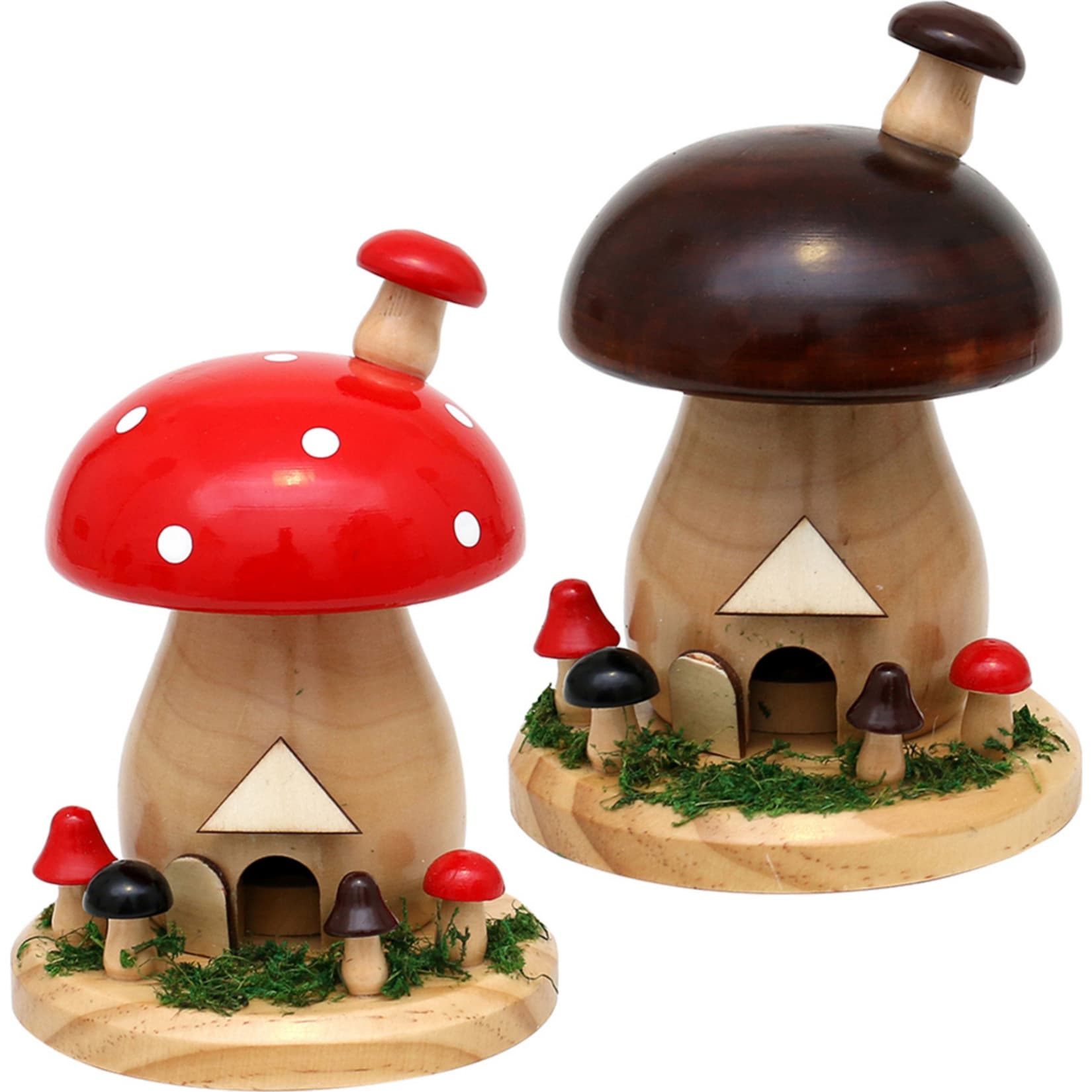 SIGRO Holz R&auml;ucherfigur Pilz 