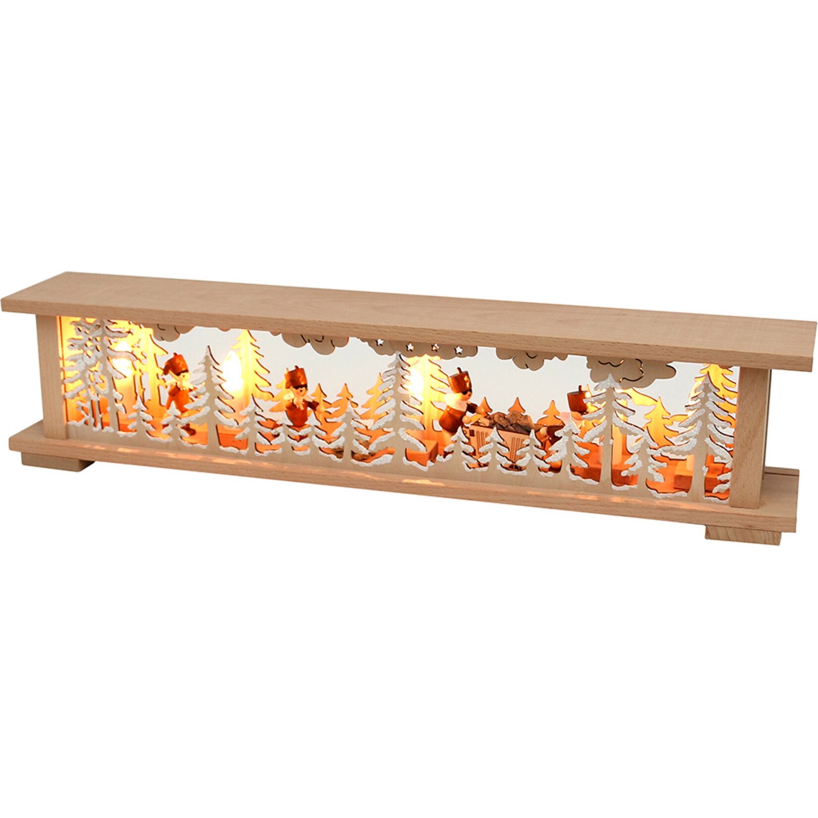 SIGRO Schwibbogenbank mit Bergmannfiguren 