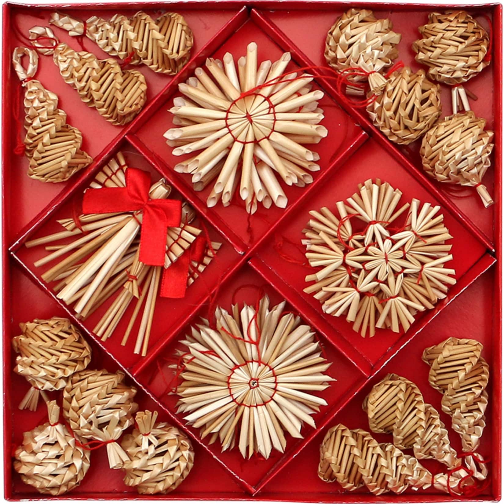 SIGRO Baumanh&auml;nger, Stroh 28-er Set 