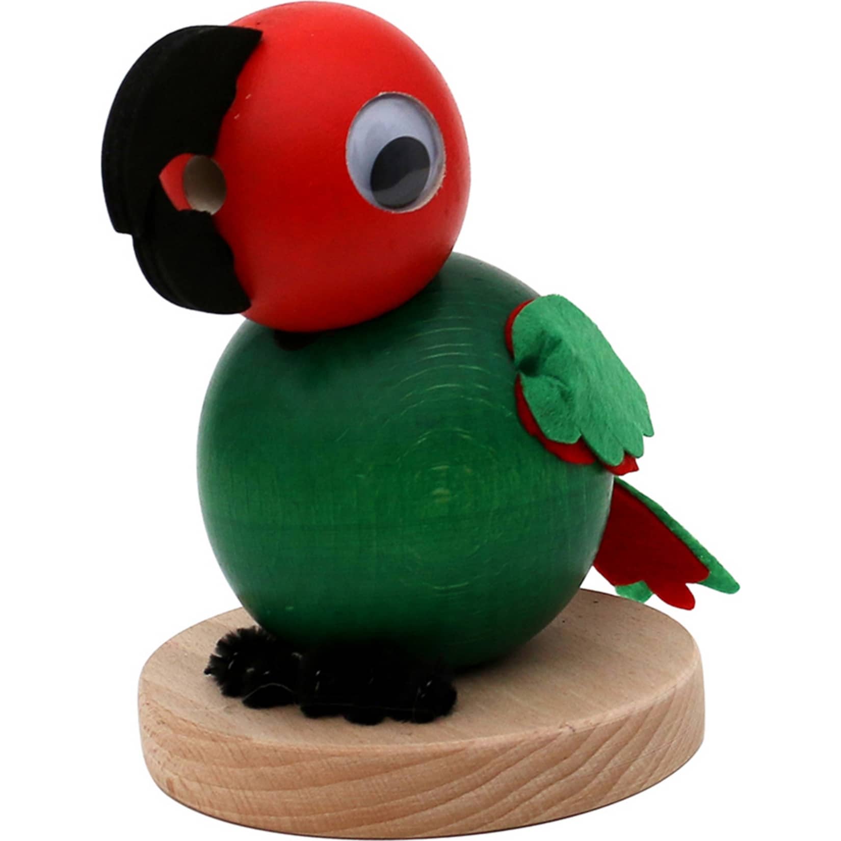 SIGRO Holz R&auml;ucherfigur Papagei Else 