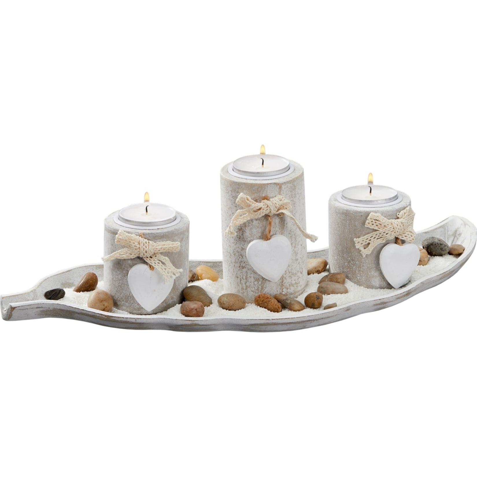 HTI-Living Teelichthalter mit Tablett und Zubeh&ouml;r 