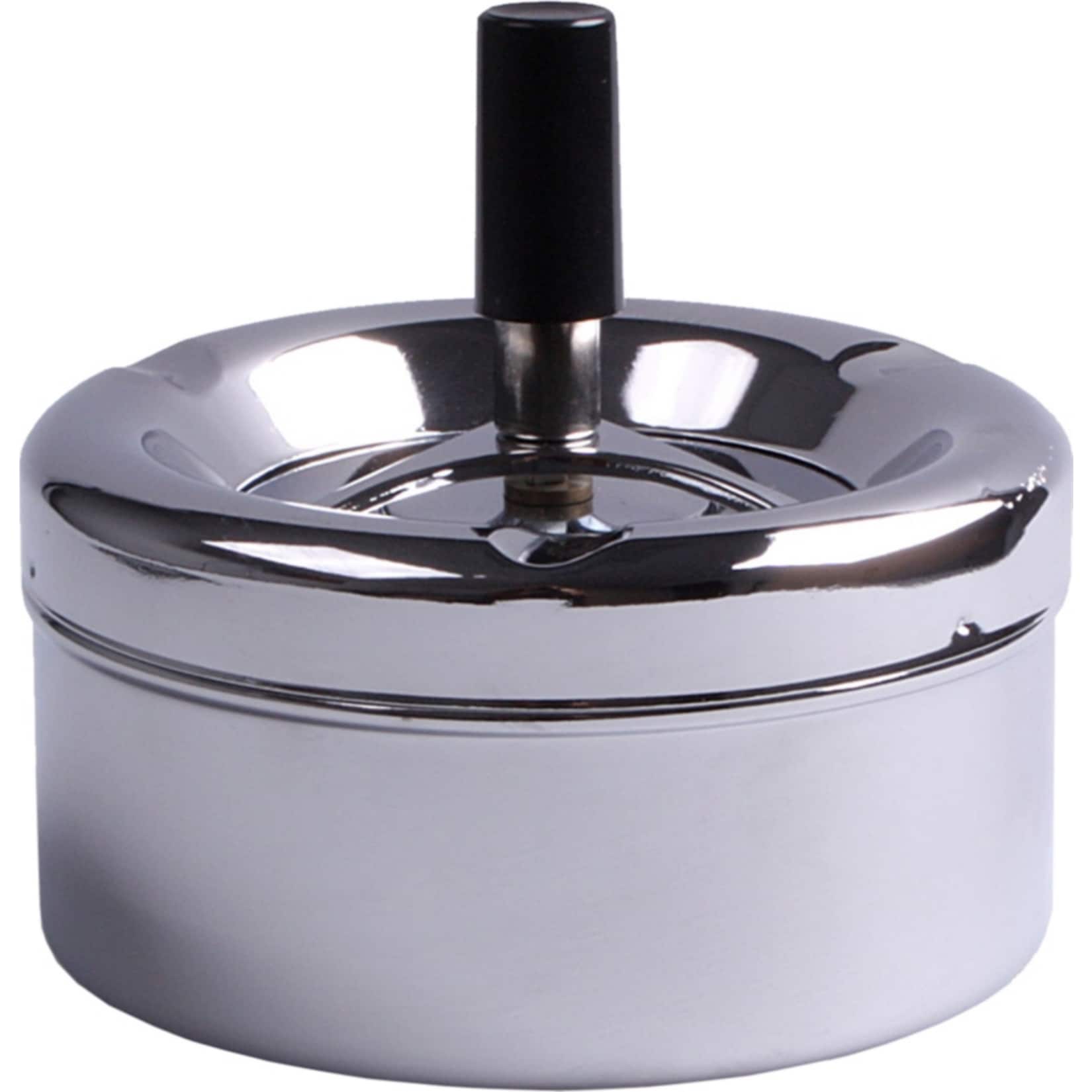 HTI-Living Druckaschenbecher Chrom 