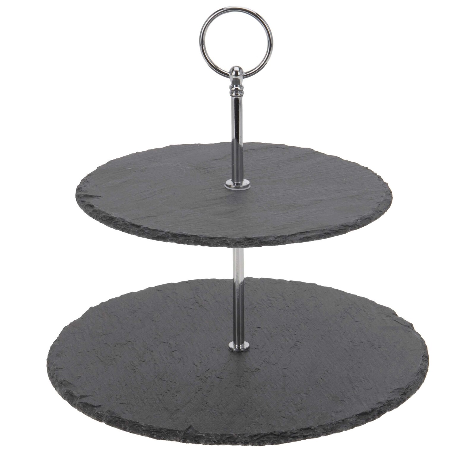 Etagere 2-stöckig Schiefer