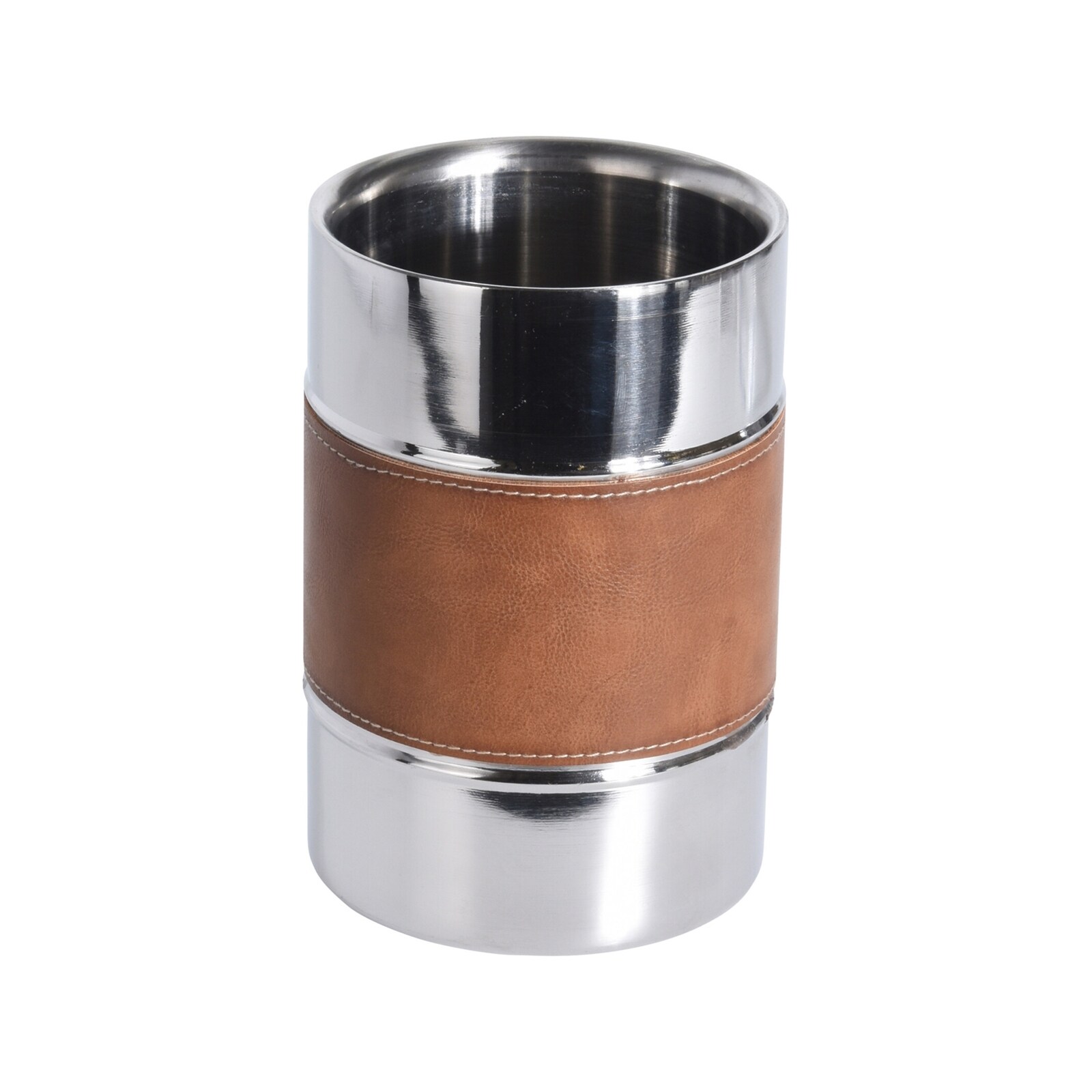 neuetischkultur Weink&uuml;hler mit Kunstleder-Manschette 