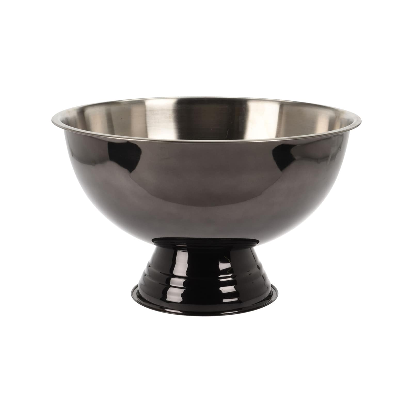 neuetischkultur Schale auf Fu&szlig; Edelstahl 