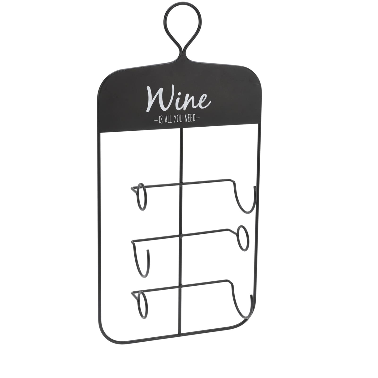 HTI-Living Weinflaschen-H&auml;ngeregal Metall 