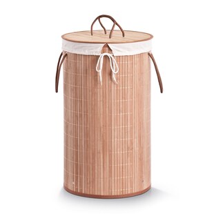 HTI-Living Wäschesammler rund Bambus 