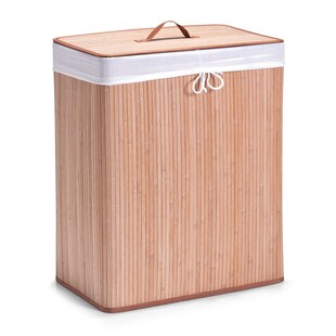 HTI-Living Wäschesammler 2 Kammern Bambus 