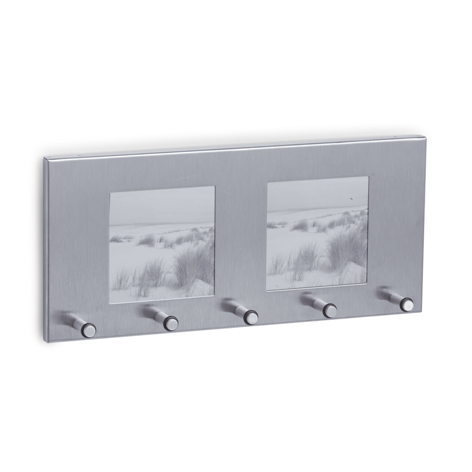 HTI-Living Schl&uuml;sselboard mit Fotorahmen, Edelstahl Edelstahl 