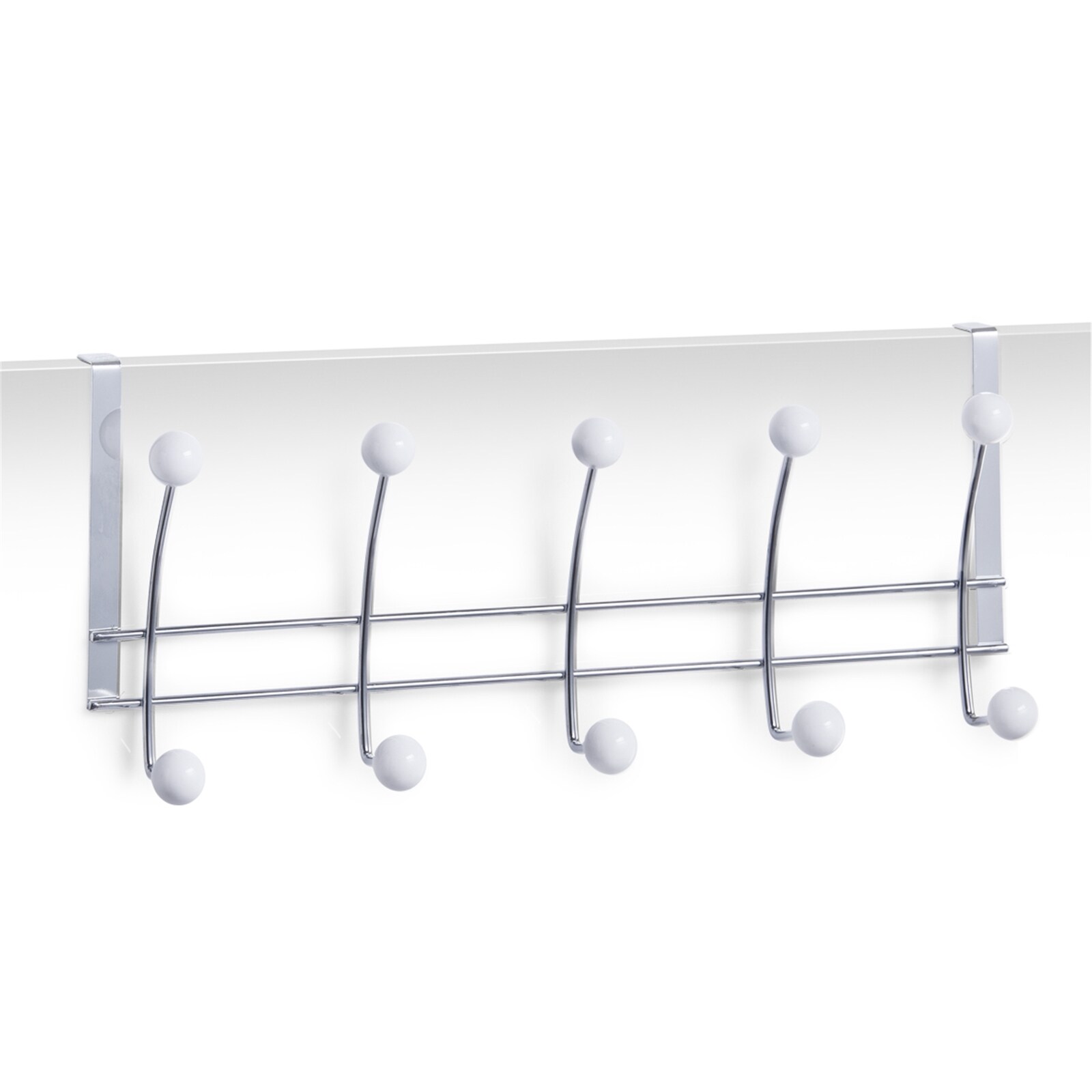 HTI-Living T&uuml;rh&auml;ngeleiste, 5 Haken Metall verchromt 