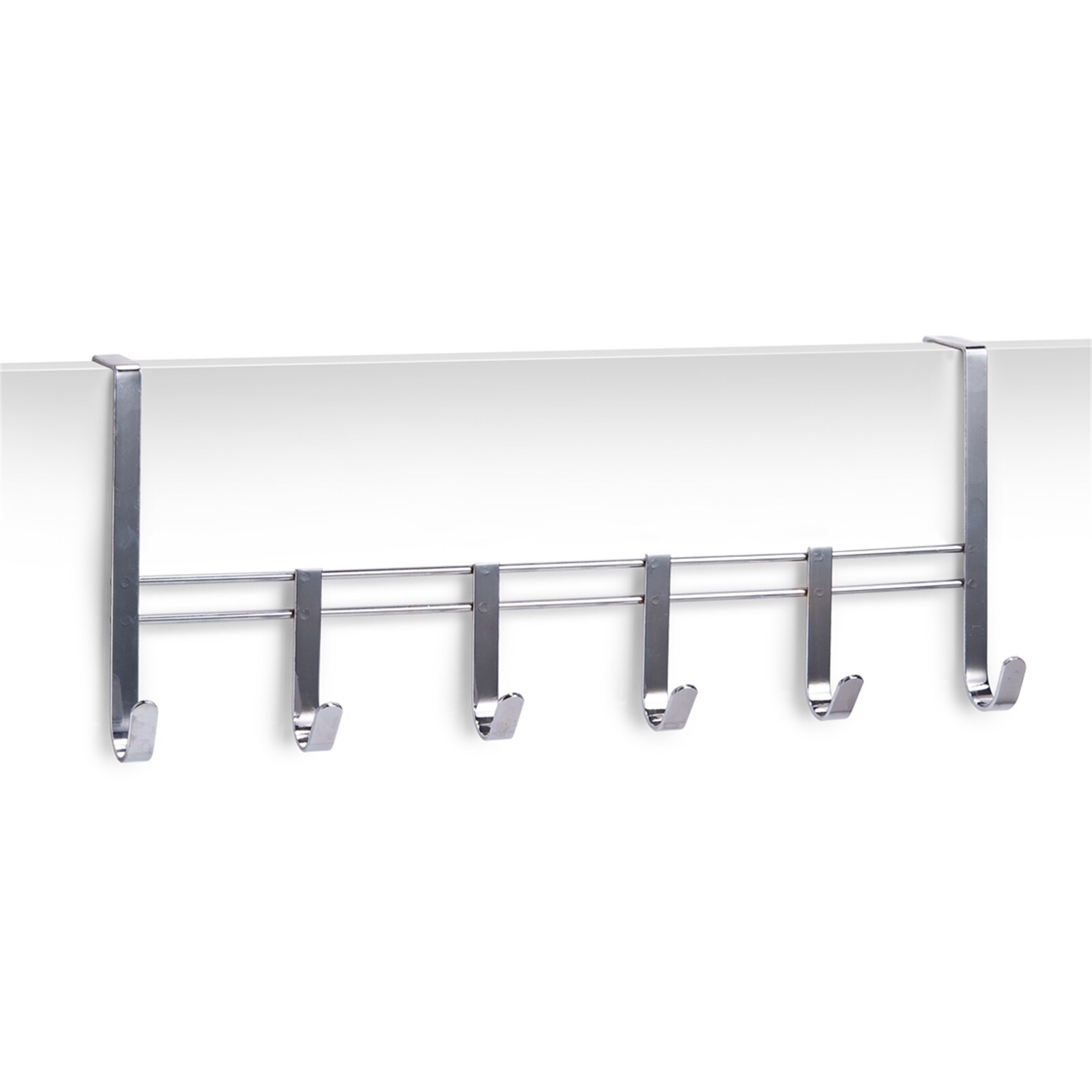 HTI-Living T&uuml;rh&auml;ngeleiste, 6 Haken Metall verchromt 