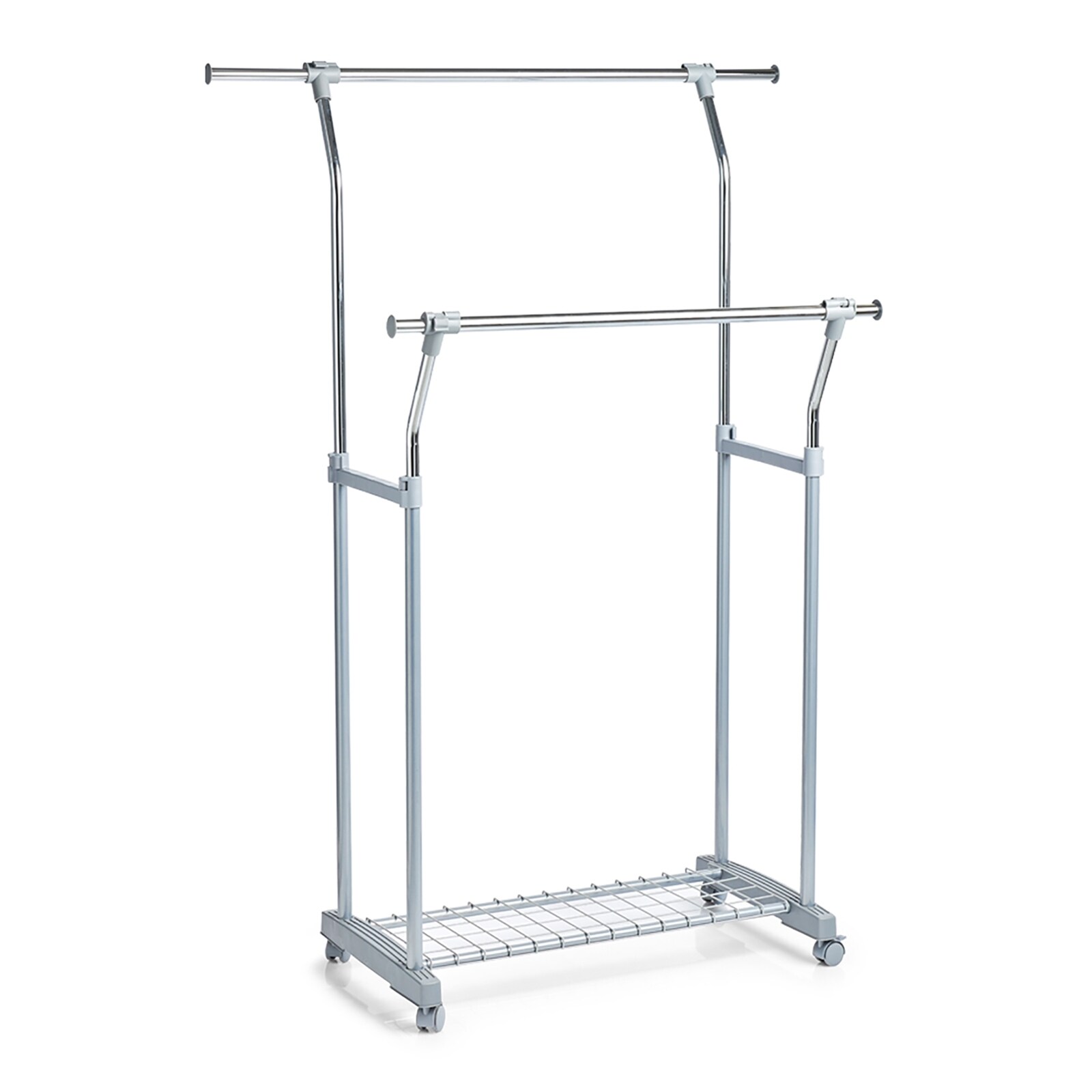 HTI-Living Rollkleiderst&auml;nder, 2-stufig, ausziehbar Metall, Kunststoff 