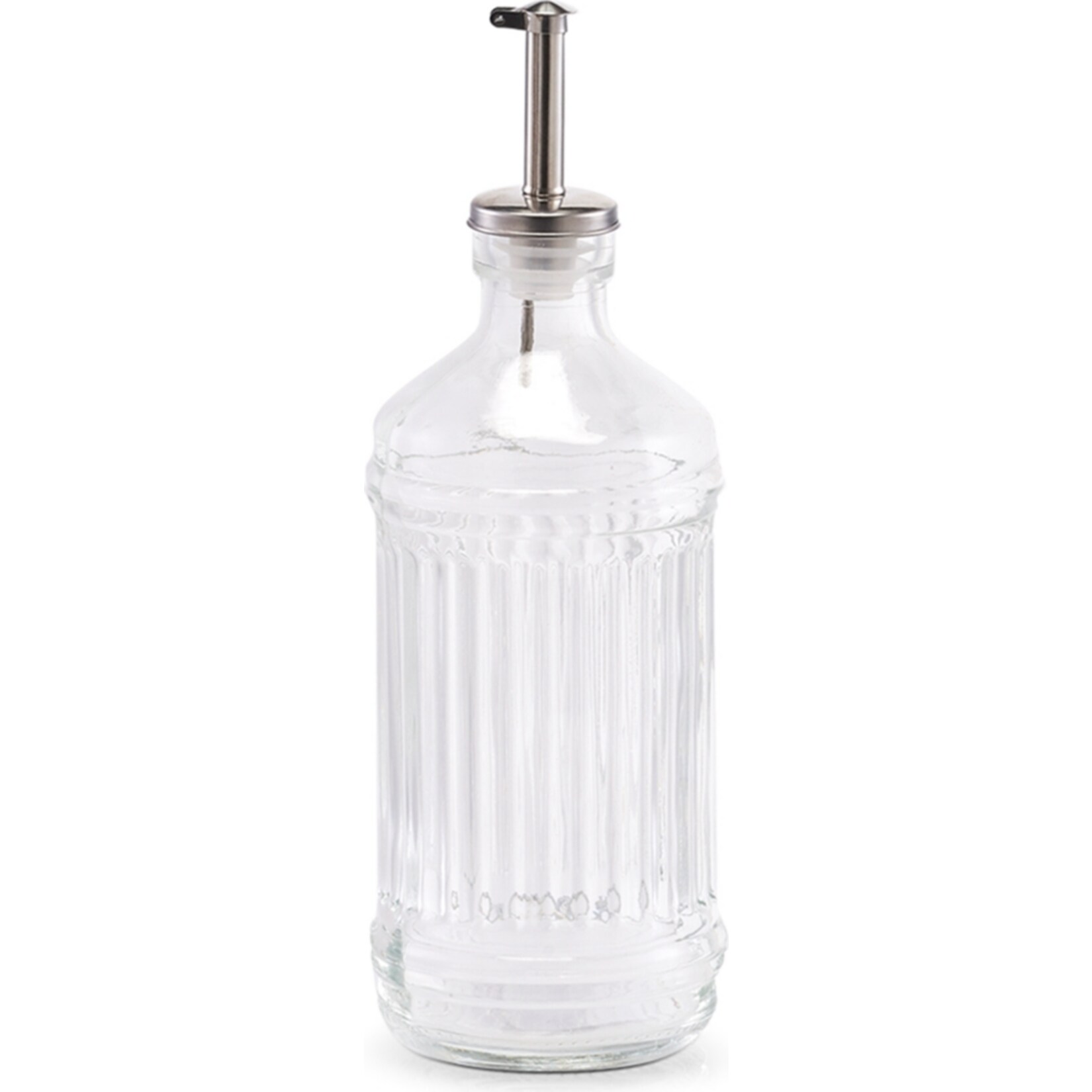 neuetischkultur Essig-/&Ouml;lflasche, 500 ml Rillen-Glas 