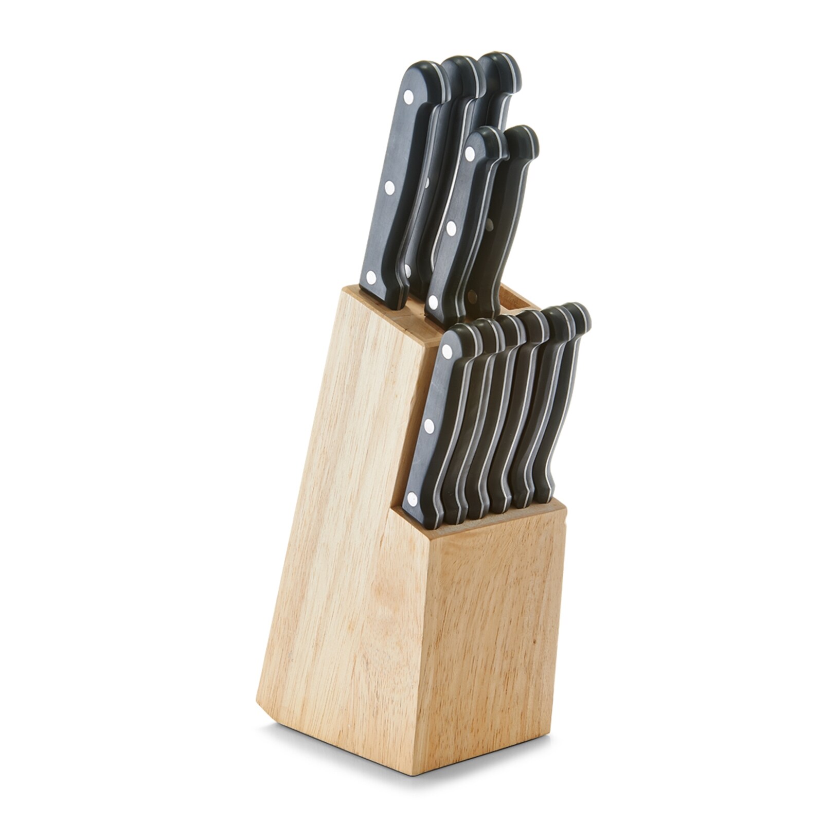 Messerblock-Set, 13-teilig Gummibaum