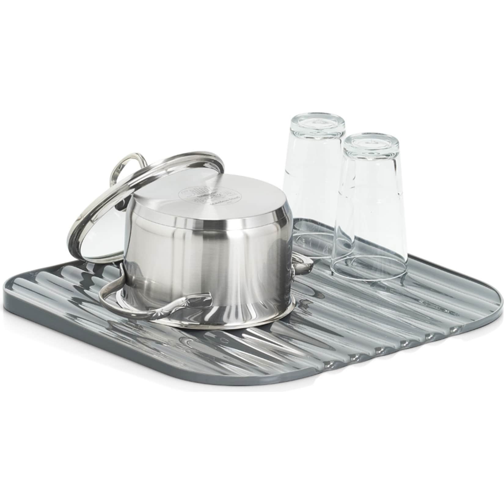 neuetischkultur Geschirrabstropfunterlage mit Wasserablaufrillen 