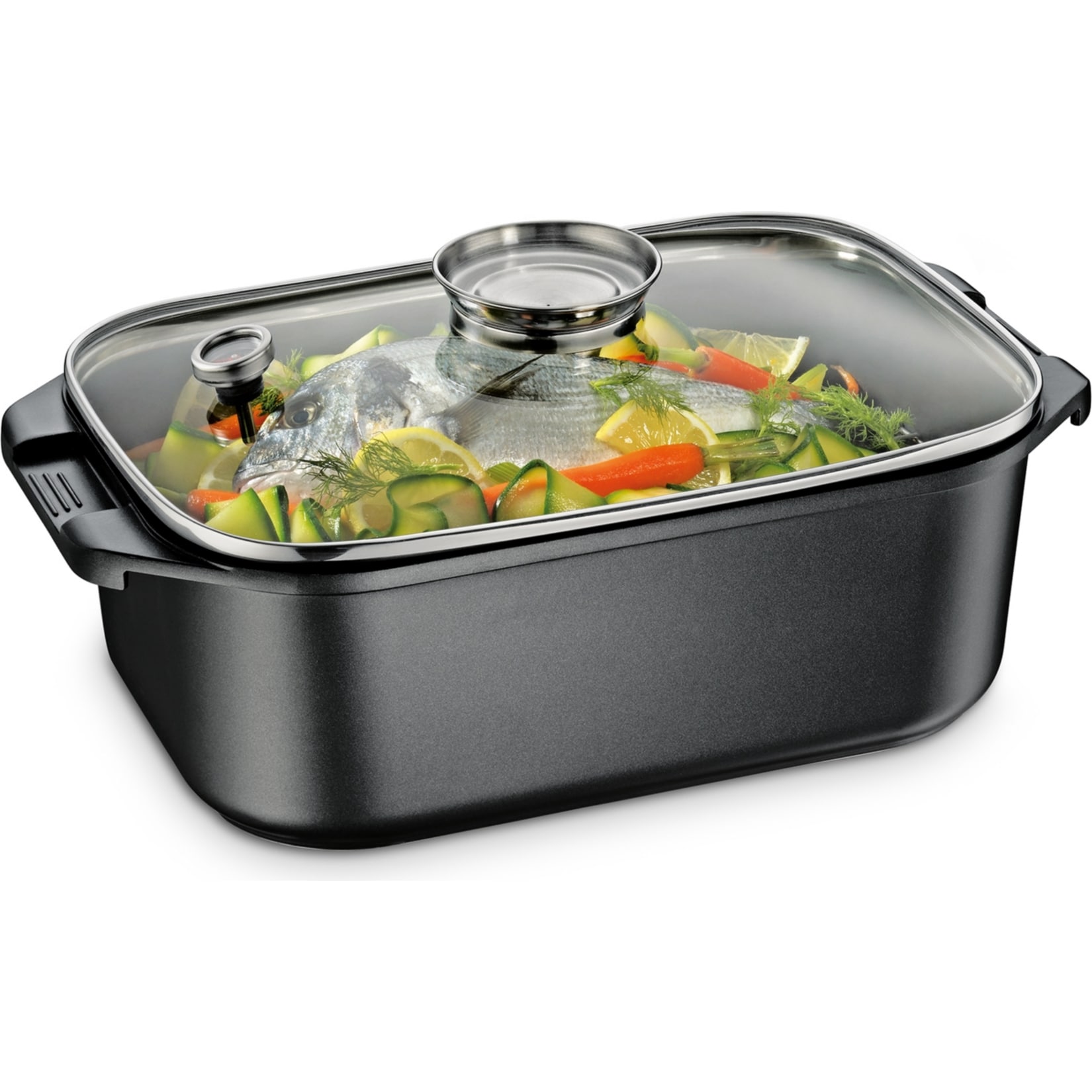 neuetischkultur Aromabr&auml;ter rechteckig Alu Dampfgarer 