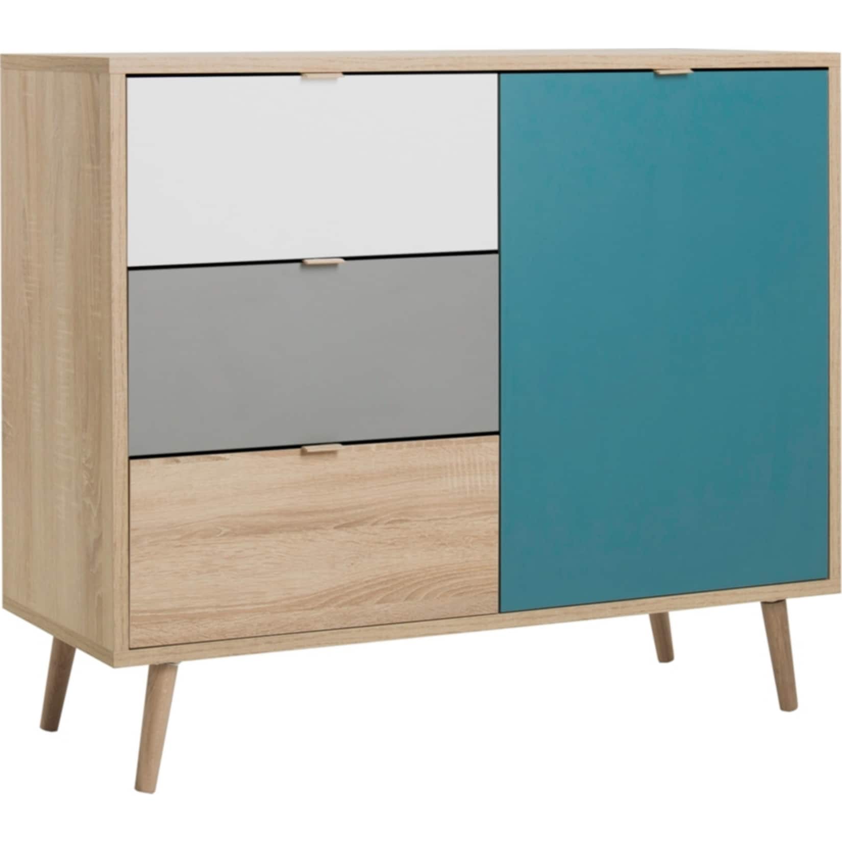 HTI-Living Kommode Cuba mit 2 F&auml;chern und drei Schubladen 