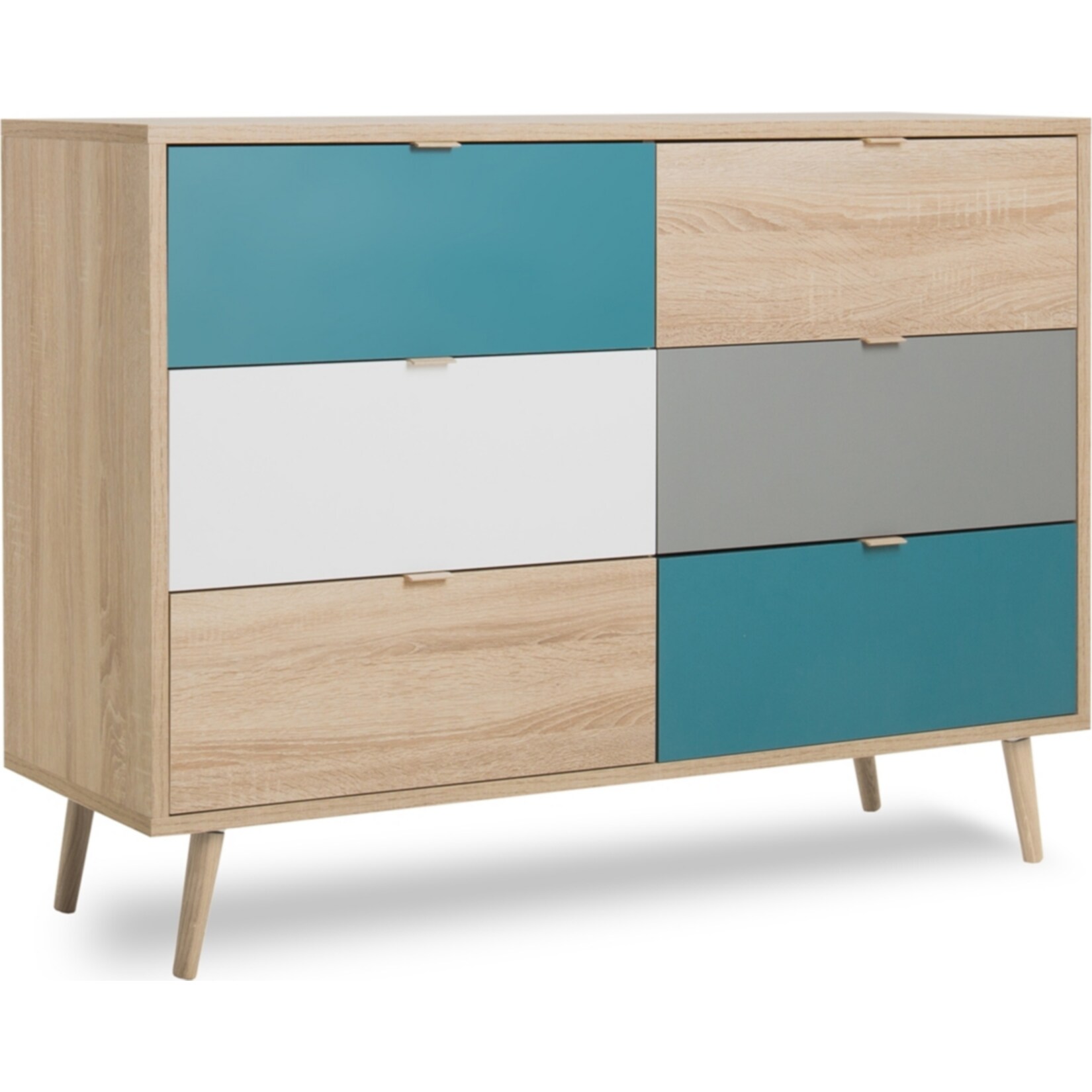 HTI-Living Kommode Cuba mit 6 Schubl&auml;den 