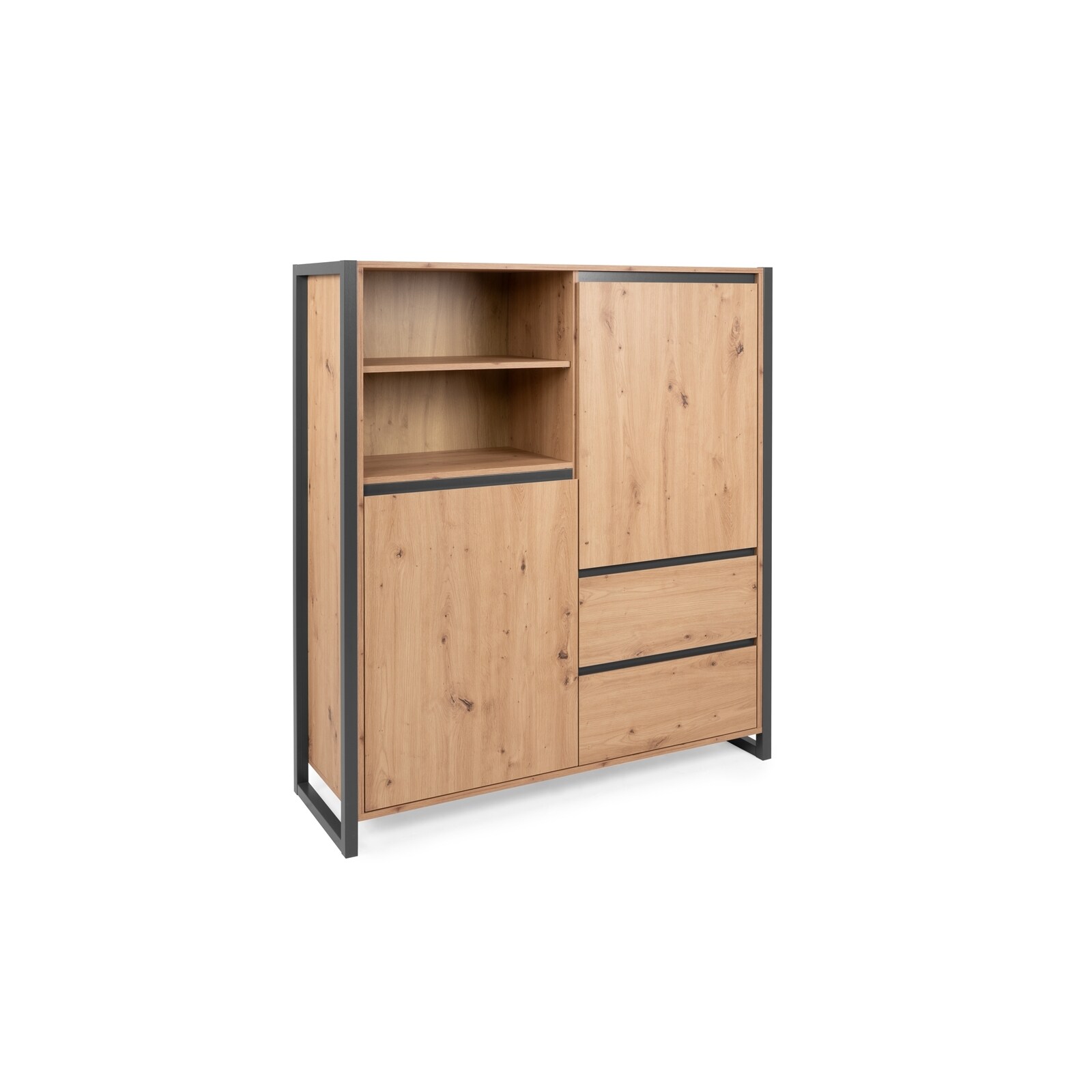 HTI-Living Highboard Denver mit 6 F&auml;chern und 2 Schubk&auml;sten 