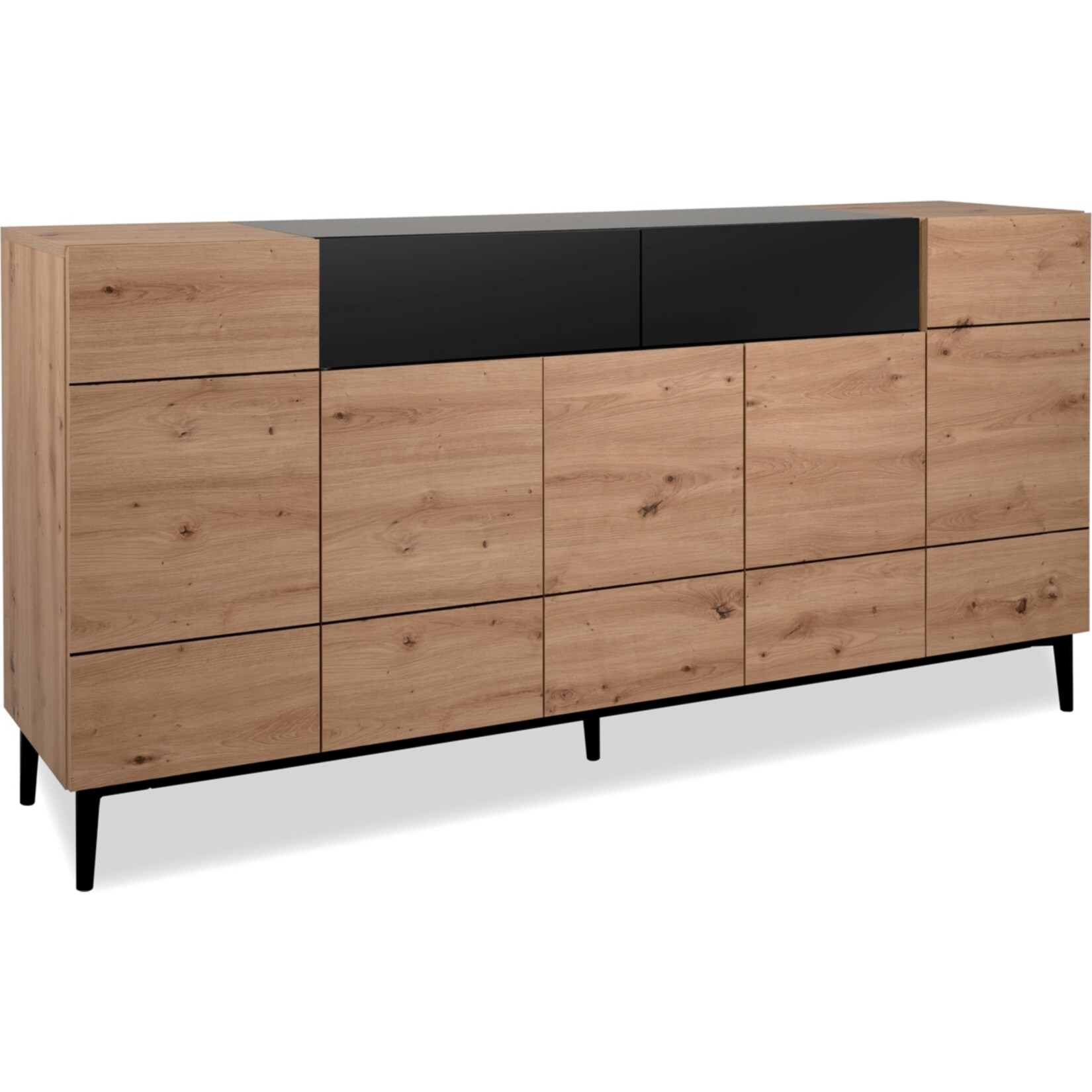 HTI-Living Sideboard Nola mit 12 F&auml;chern und 2 Schubk&auml;sten 