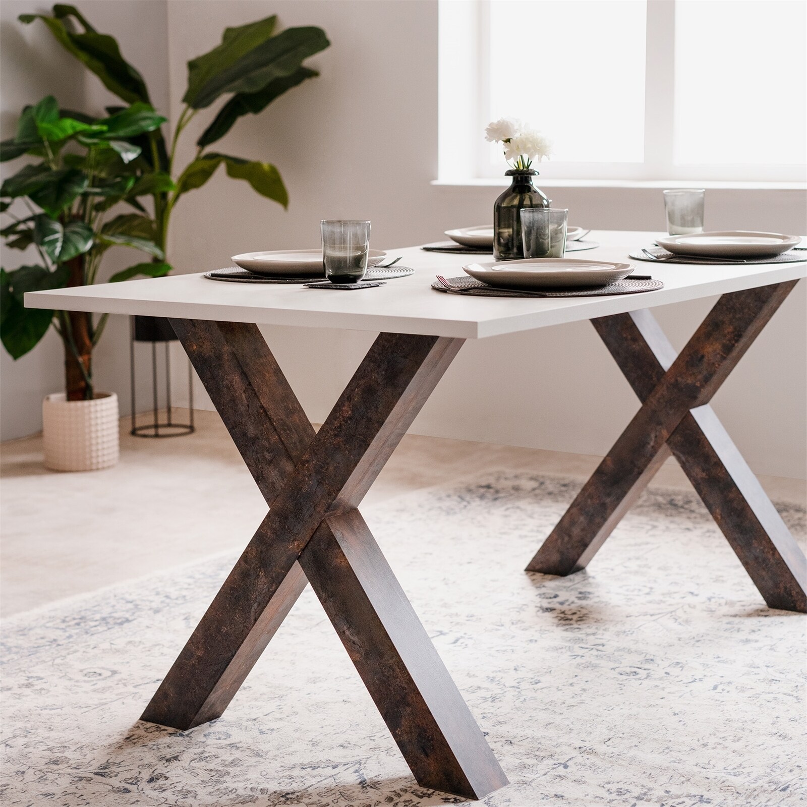 HTI-Living Esstisch Sevilla mit X-Gestell 