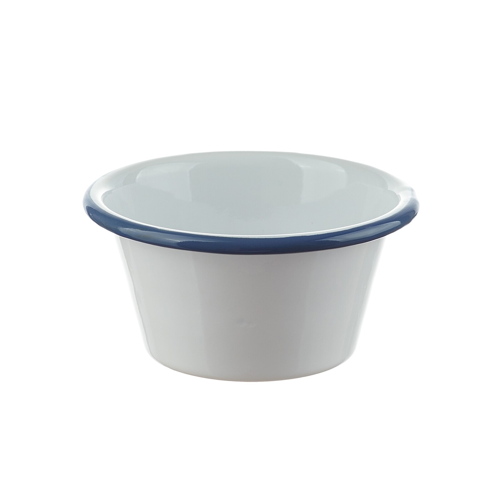 neuetischkultur Emailleschale wei&szlig;-blau Retro 