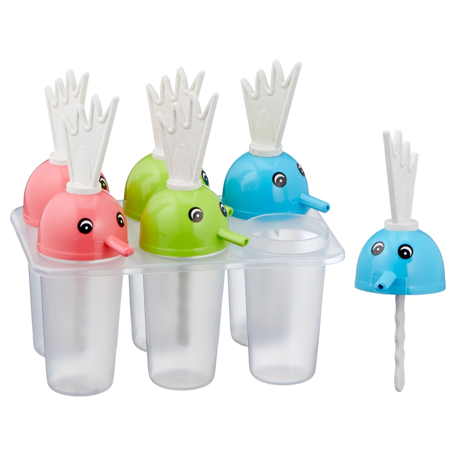 neuetischkultur Eisformen Papagei, 6 St&uuml;ck Bunt 