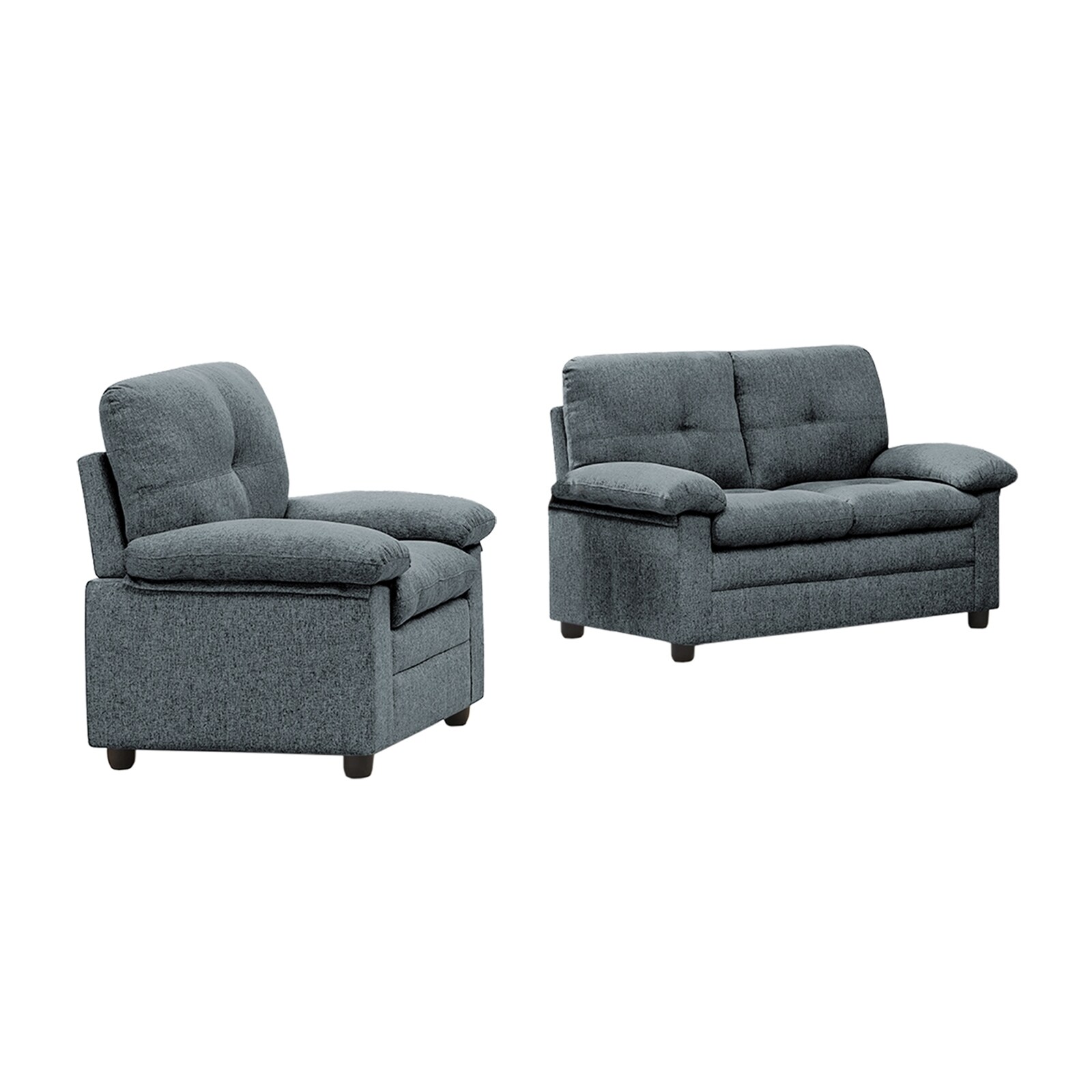 HTI-Living Polstergarnitur Sessel und Zweisitzer Thun 