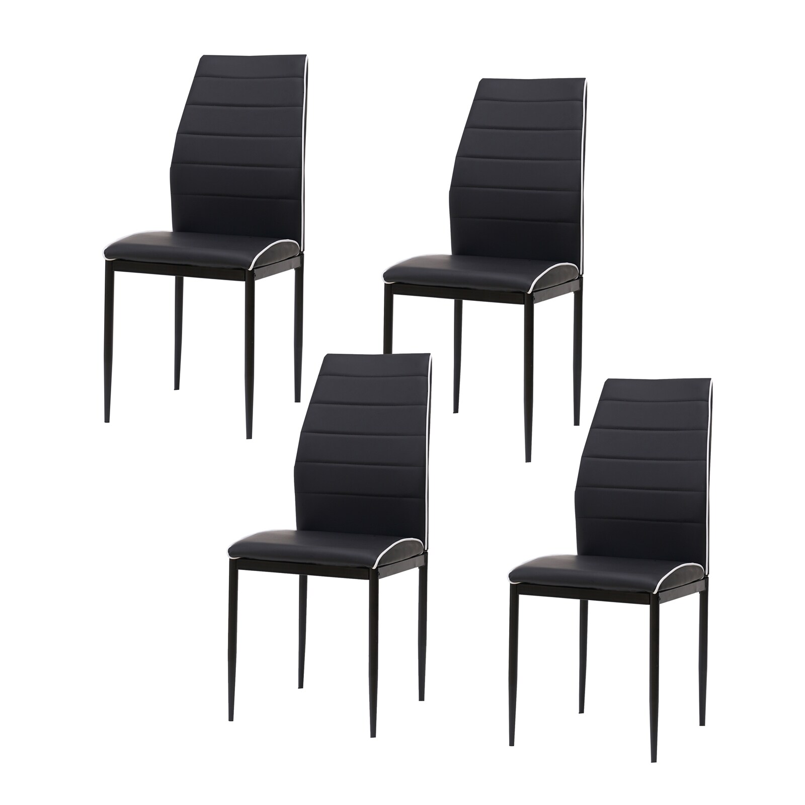 HTI-Living Stuhl Madison PU 4er-Set 