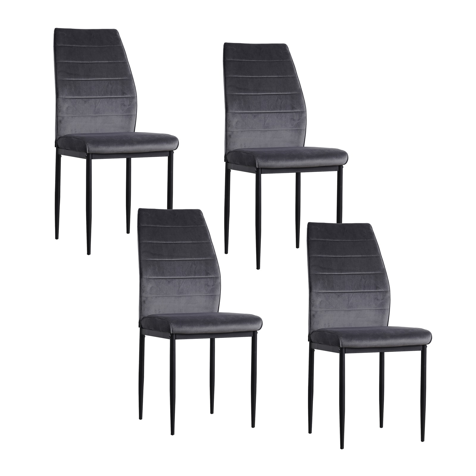 HTI-Living Stuhl Madison Velvet 4er-Set 