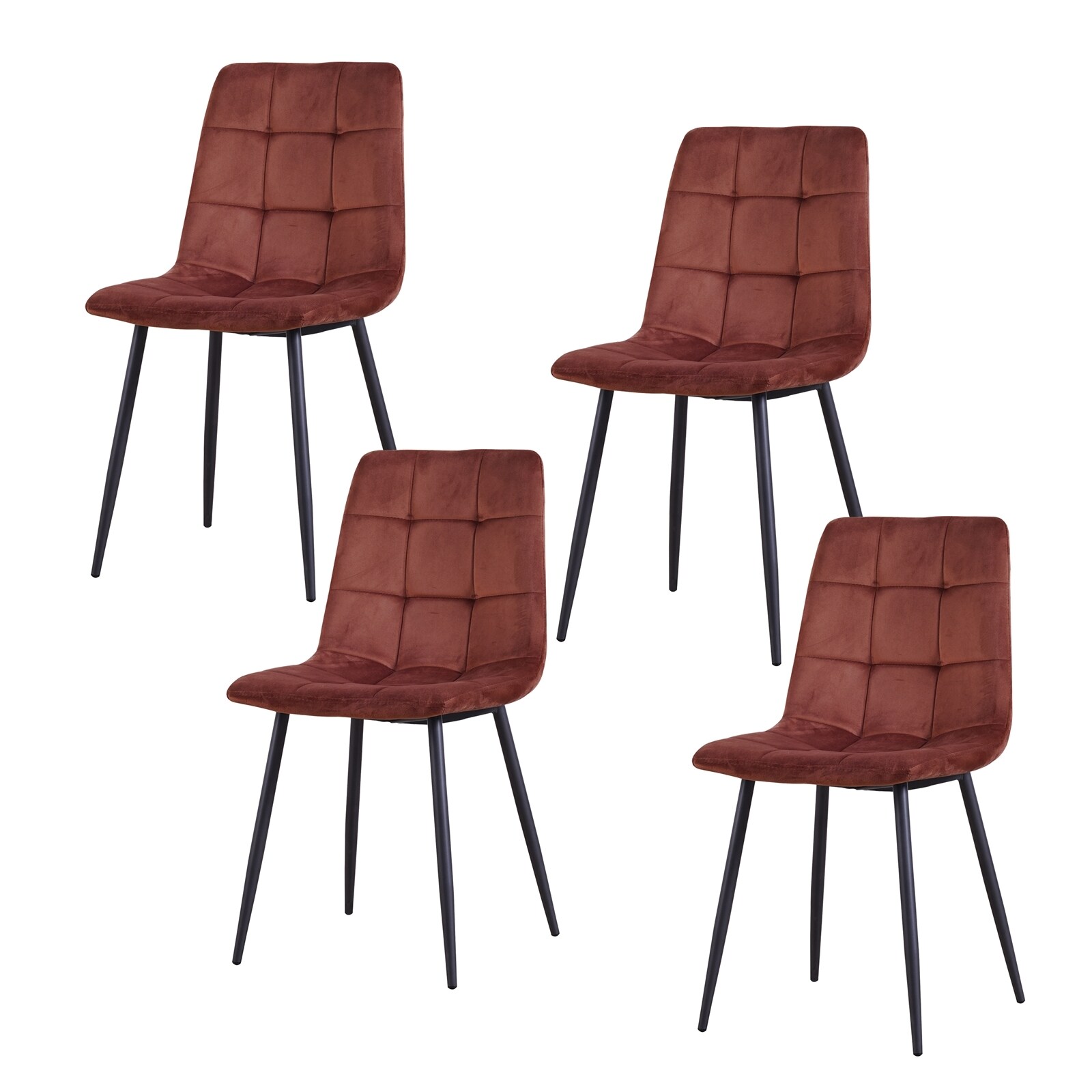 HTI-Living Stuhl Mesa Velvet 4er-Set 