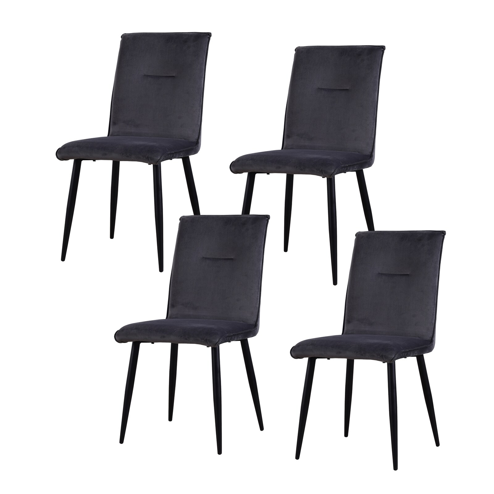 HTI-Living Stuhl Salinas Velvet 4er-Set 