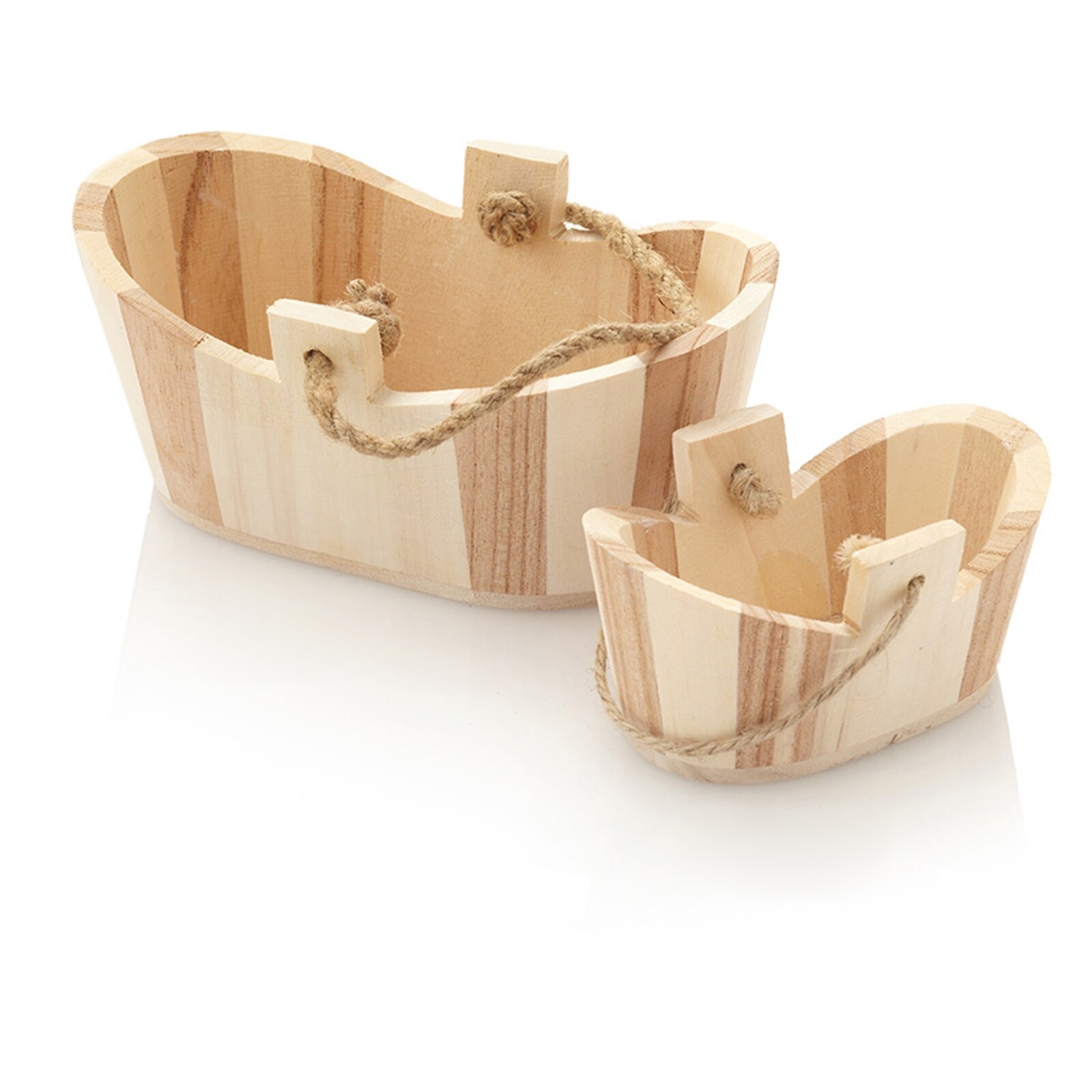 HTI-Living Seifenschale Holzschafferl Oval Zweifarbig Gro&szlig; 