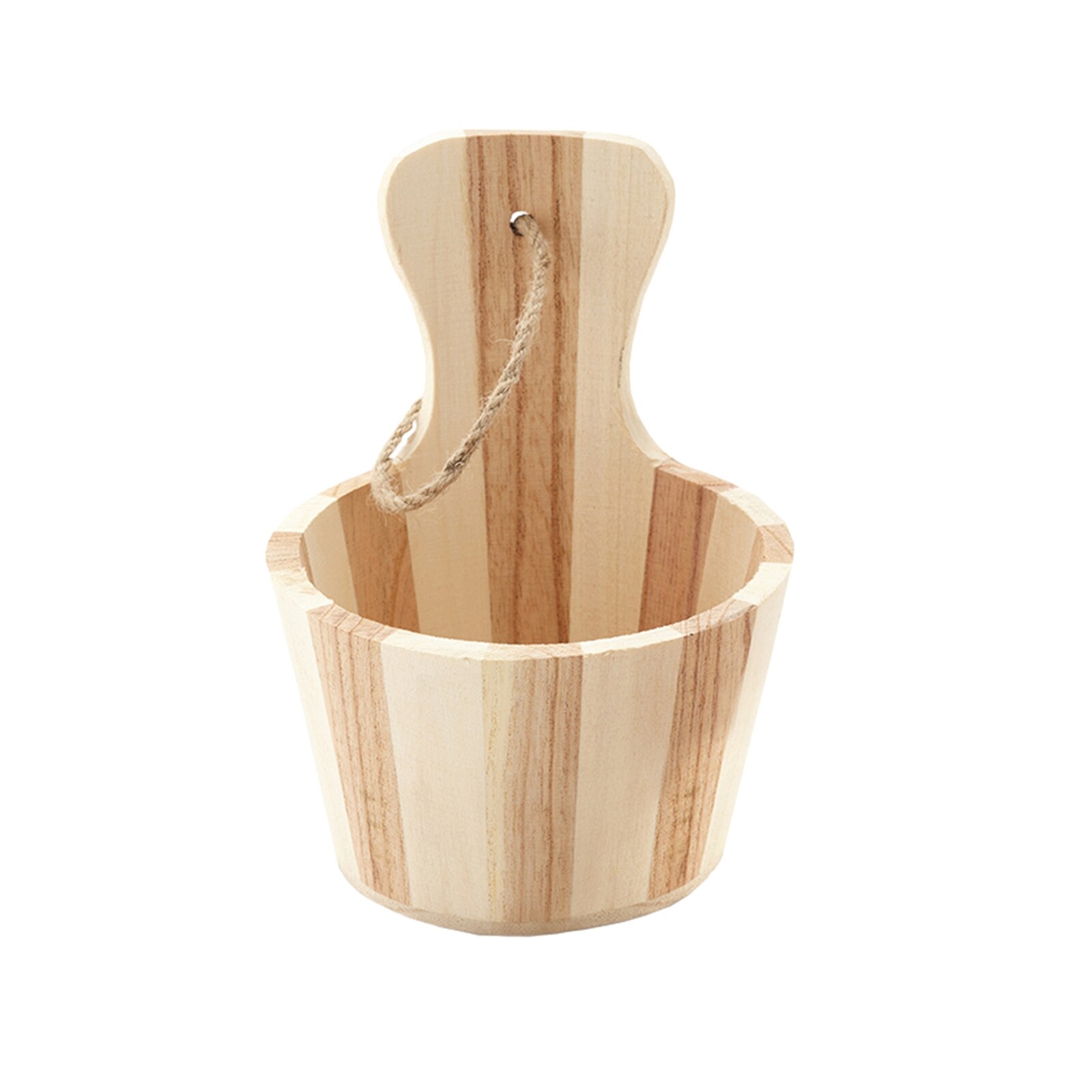 HTI-Living Seifenschale Holzschafferl Rund mit Griff Zweifarbig 