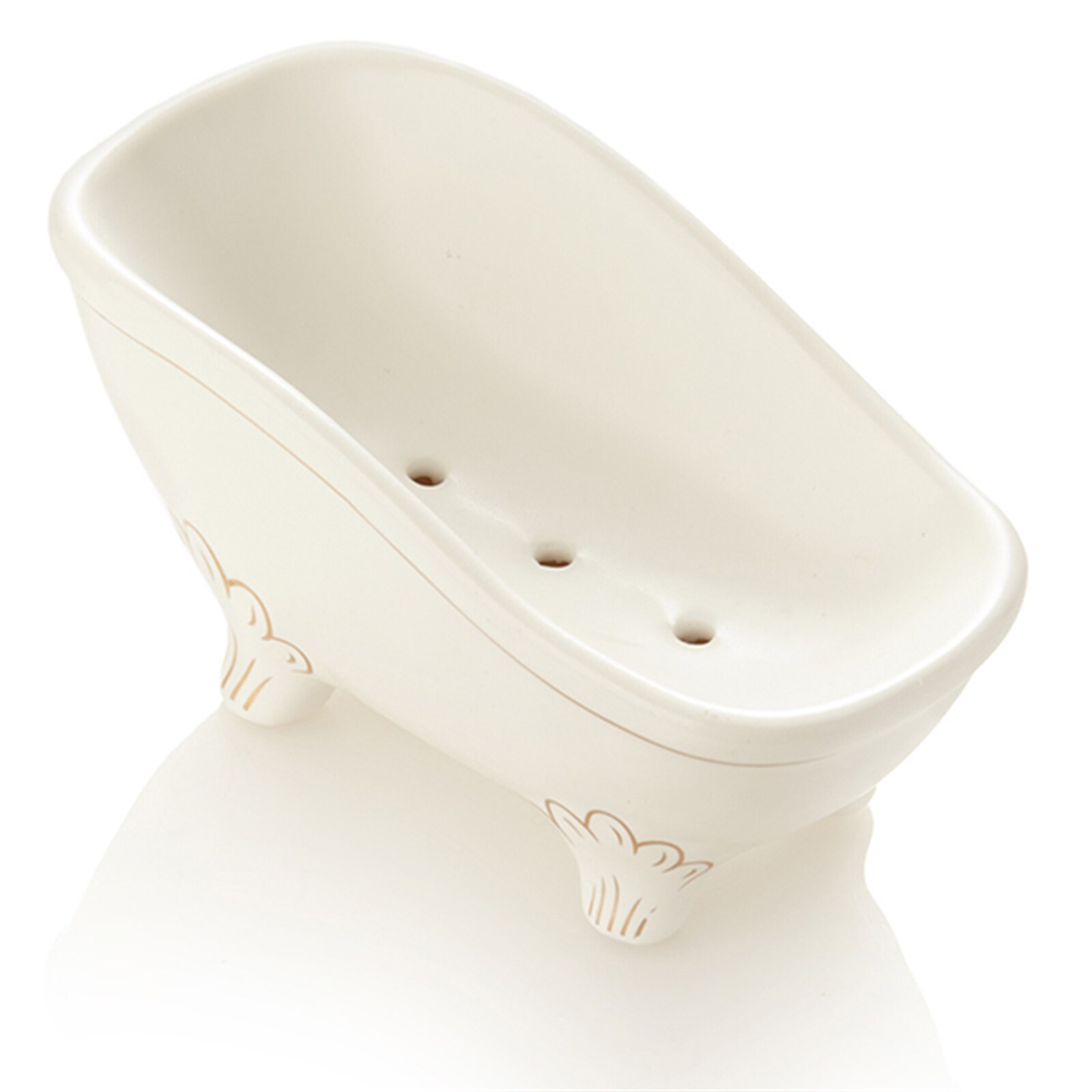 HTI-Living Seifenschale Keramikwanne creme-gold f&uuml;r Seife 