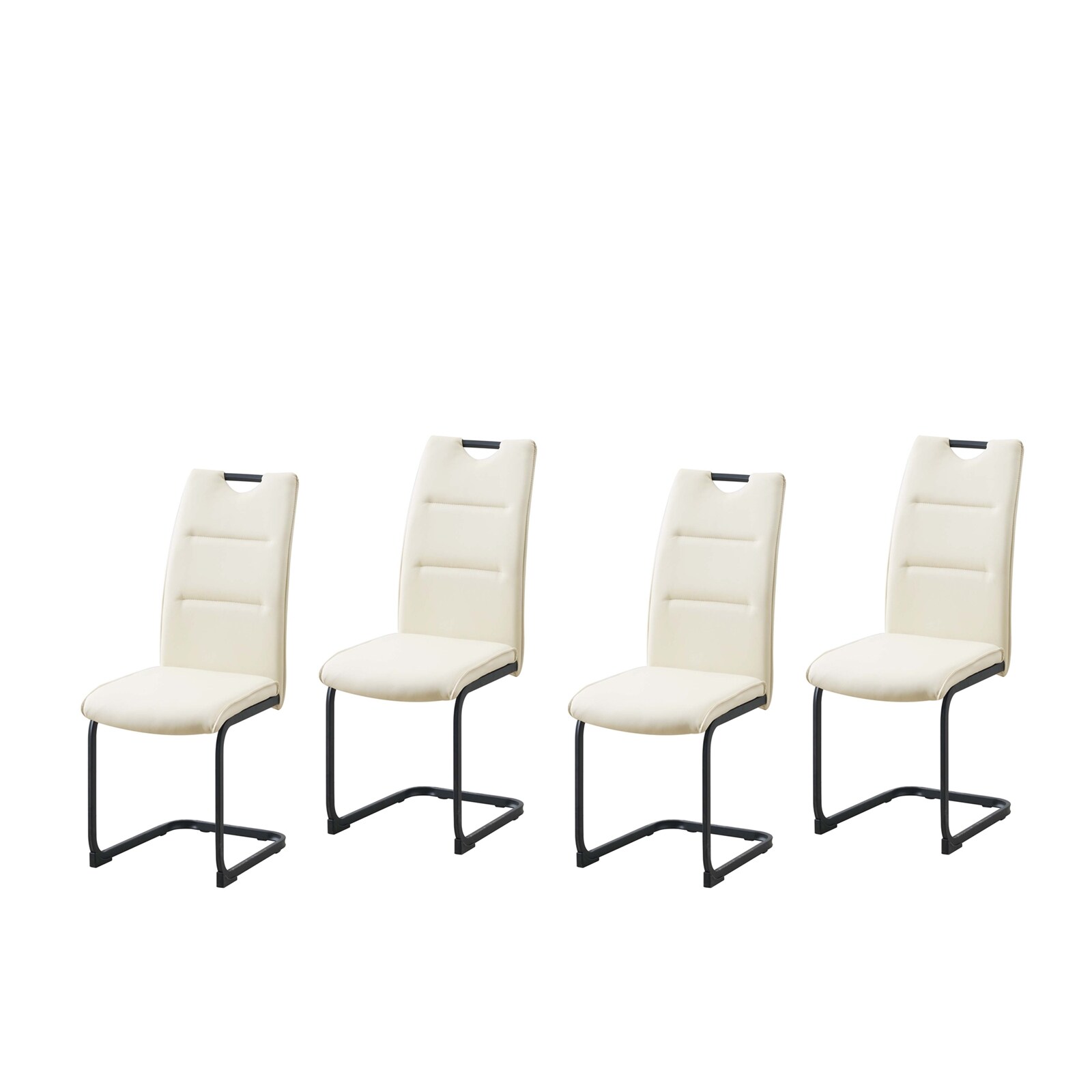 HTI-Living Schwingstuhl DannyP PU Creme 