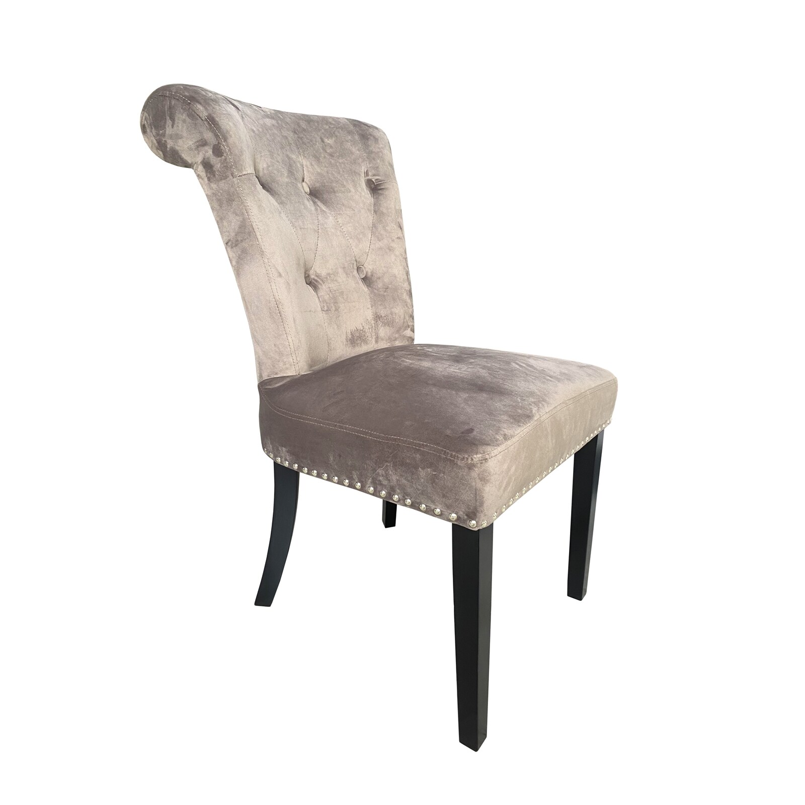 HTI-Living Samtstuhl Florence Hellbraun 